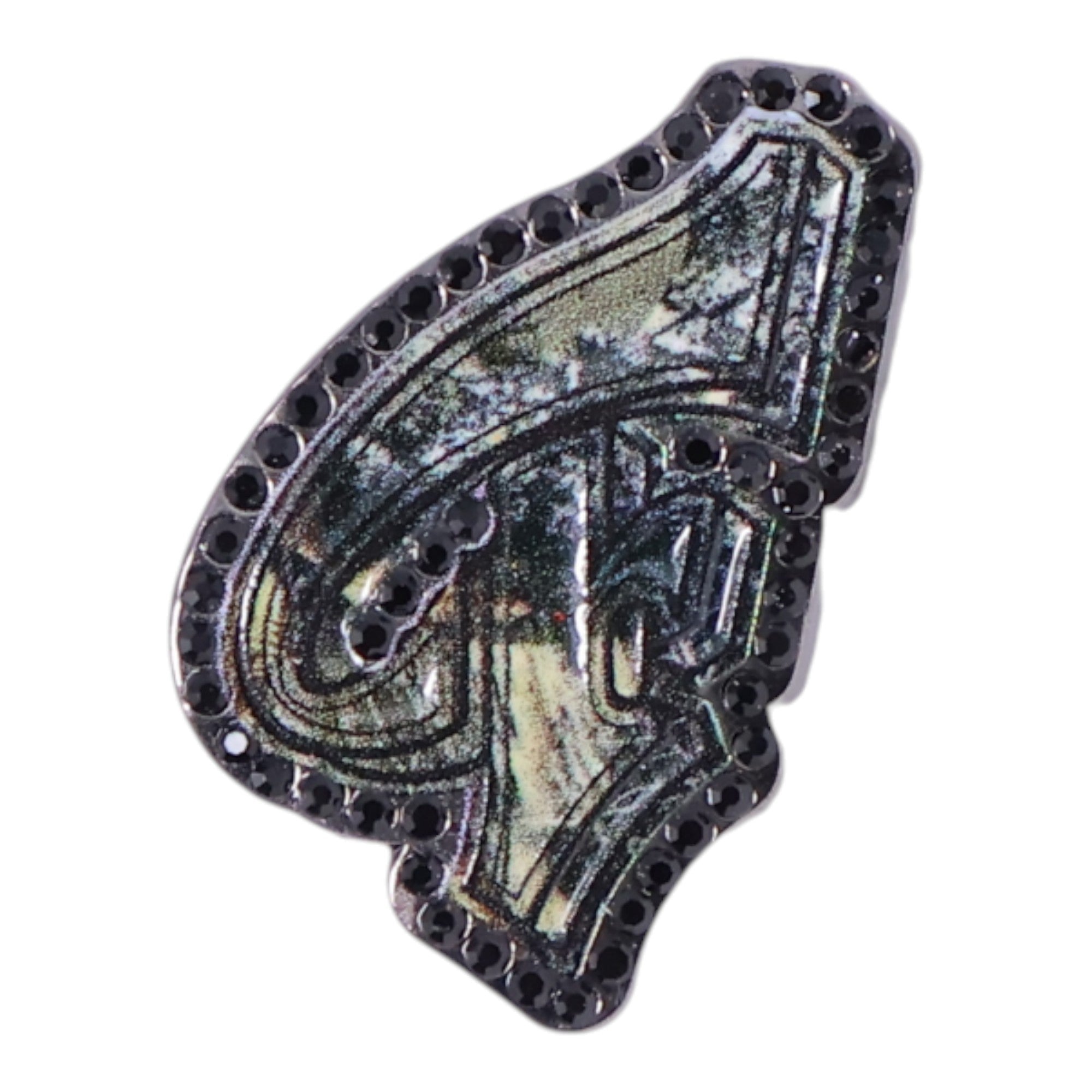Letter F Script Pin