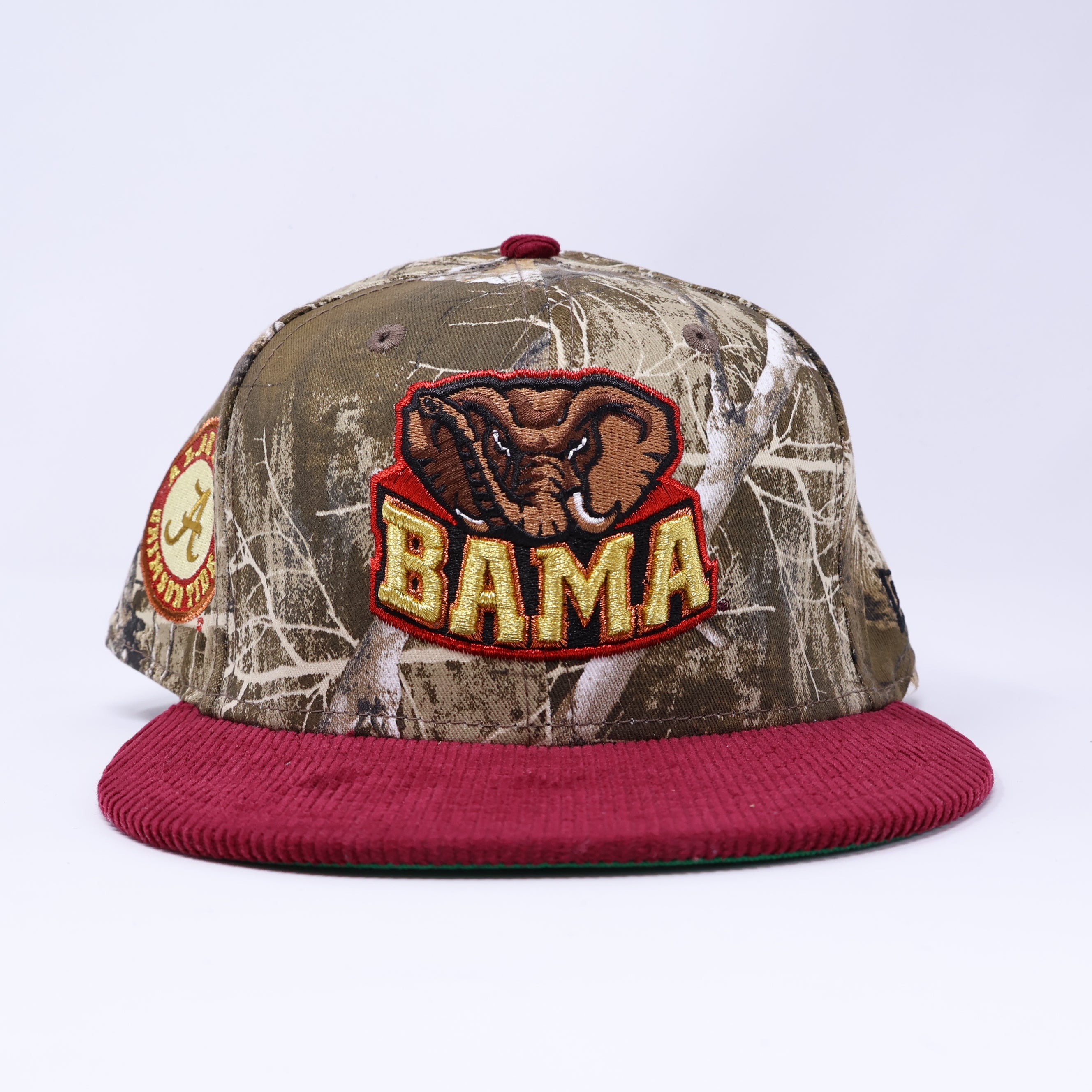 NWT 1/2 Camo Realtree Alabama Crimson Tide 59fifty New Era Fitted Hat Cap