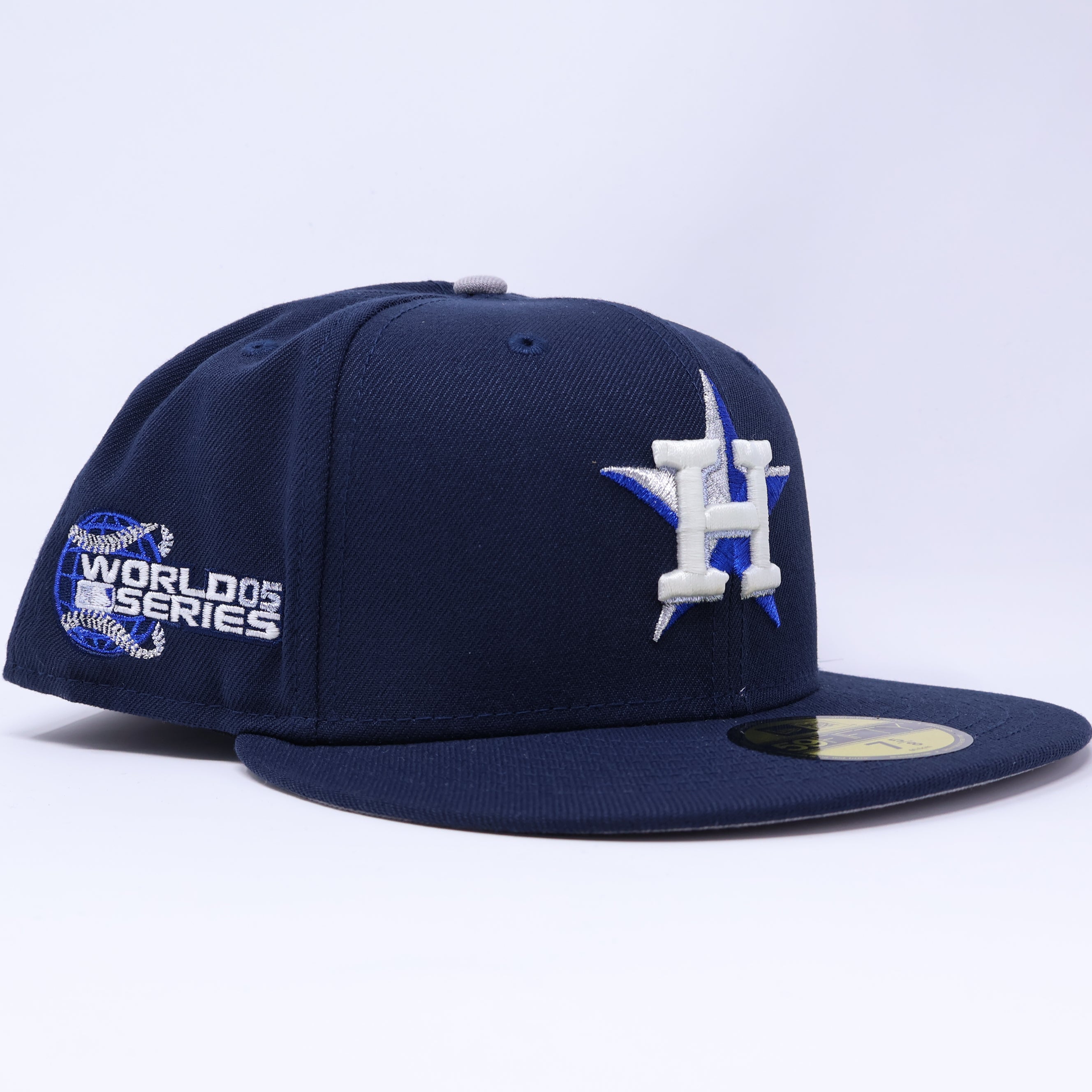 NWT 5/8 Blue Houston Astros 2005 World Series 59fifty New Era Fitted Hat Cap