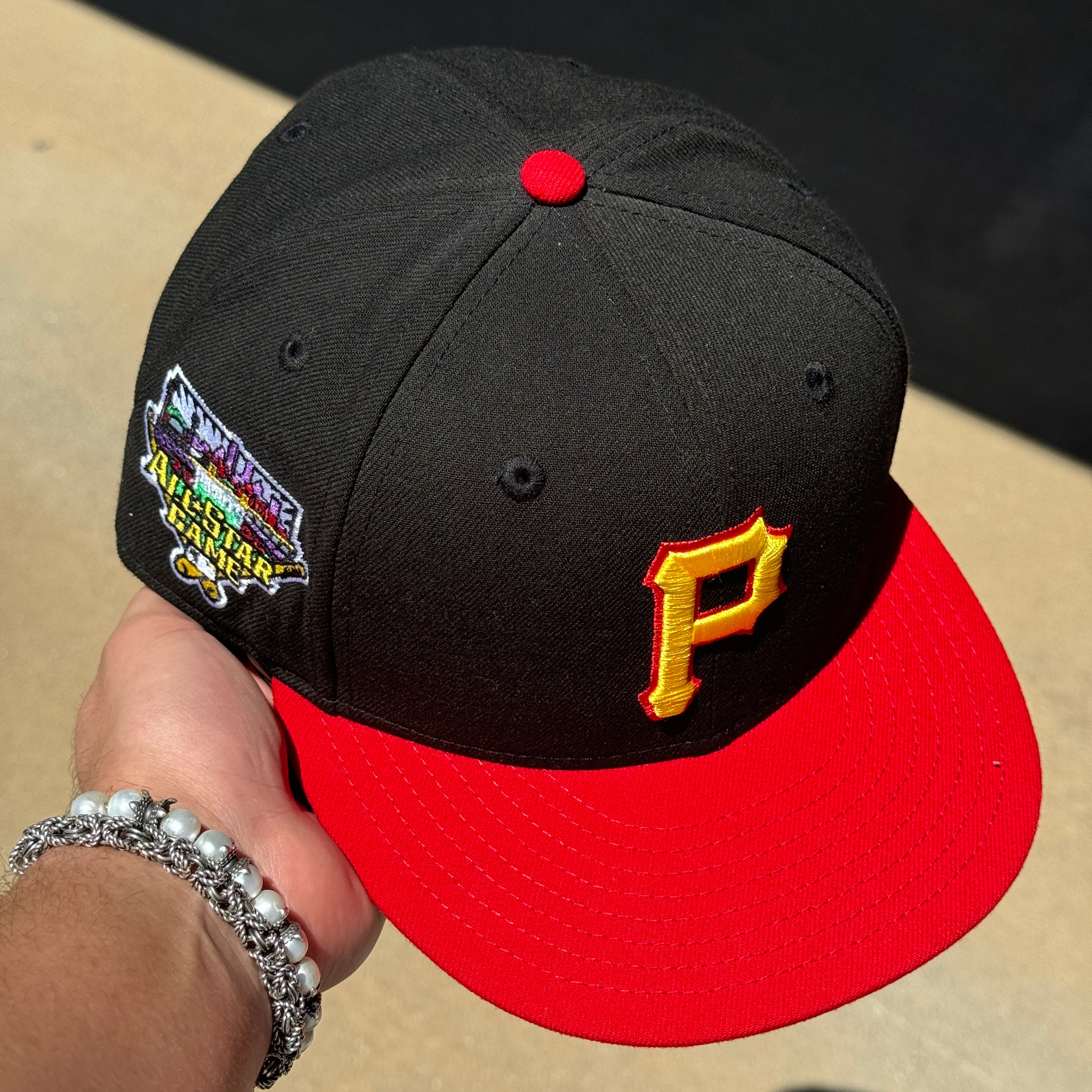 USED 3/4 Black Pittsburg Pirates All Star Game 59fifty New Era Fitted Hat Cap