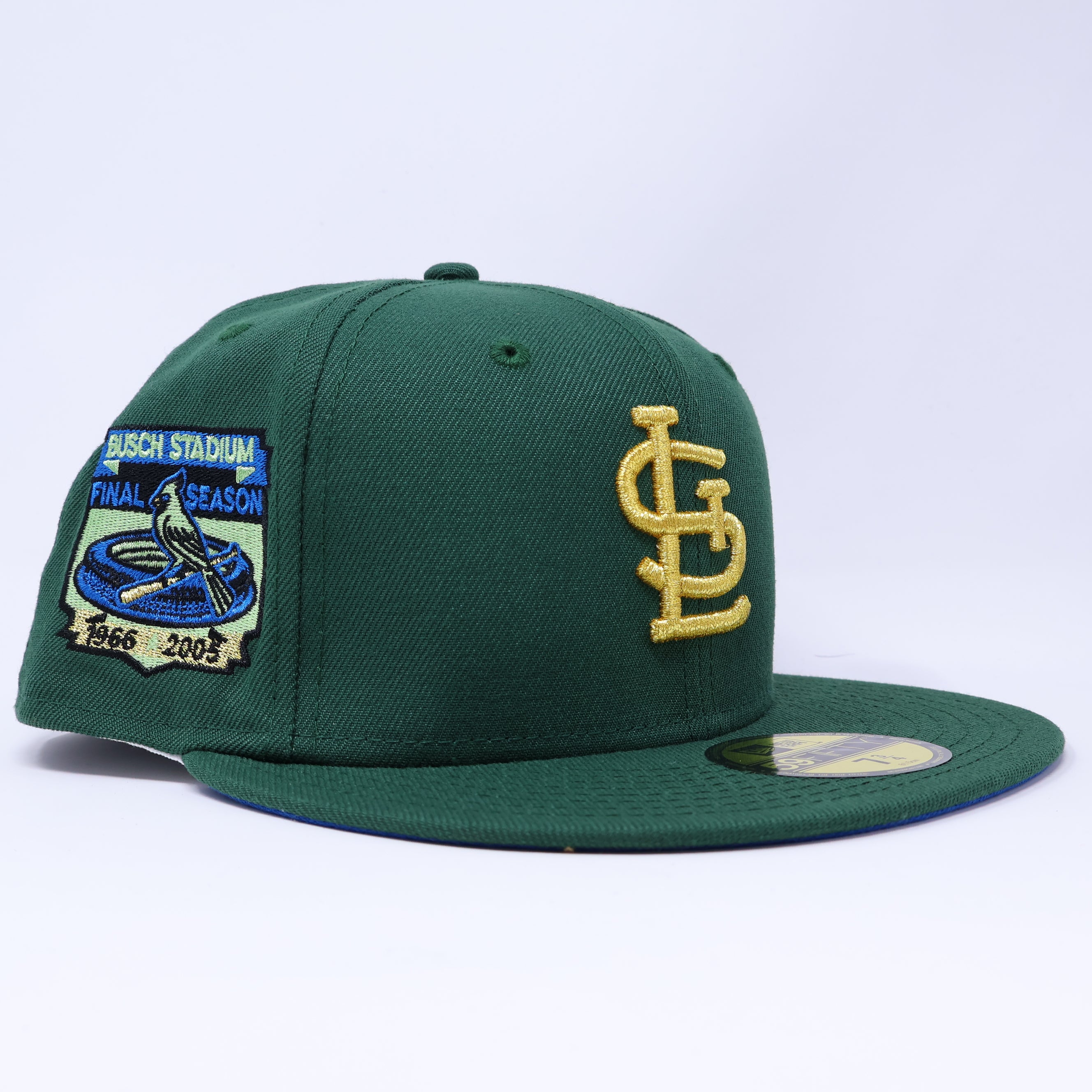 NWT 3/4 Green St. Louis Cardinals Busch Stadium 59fifty New Era Fitted Hat Cap