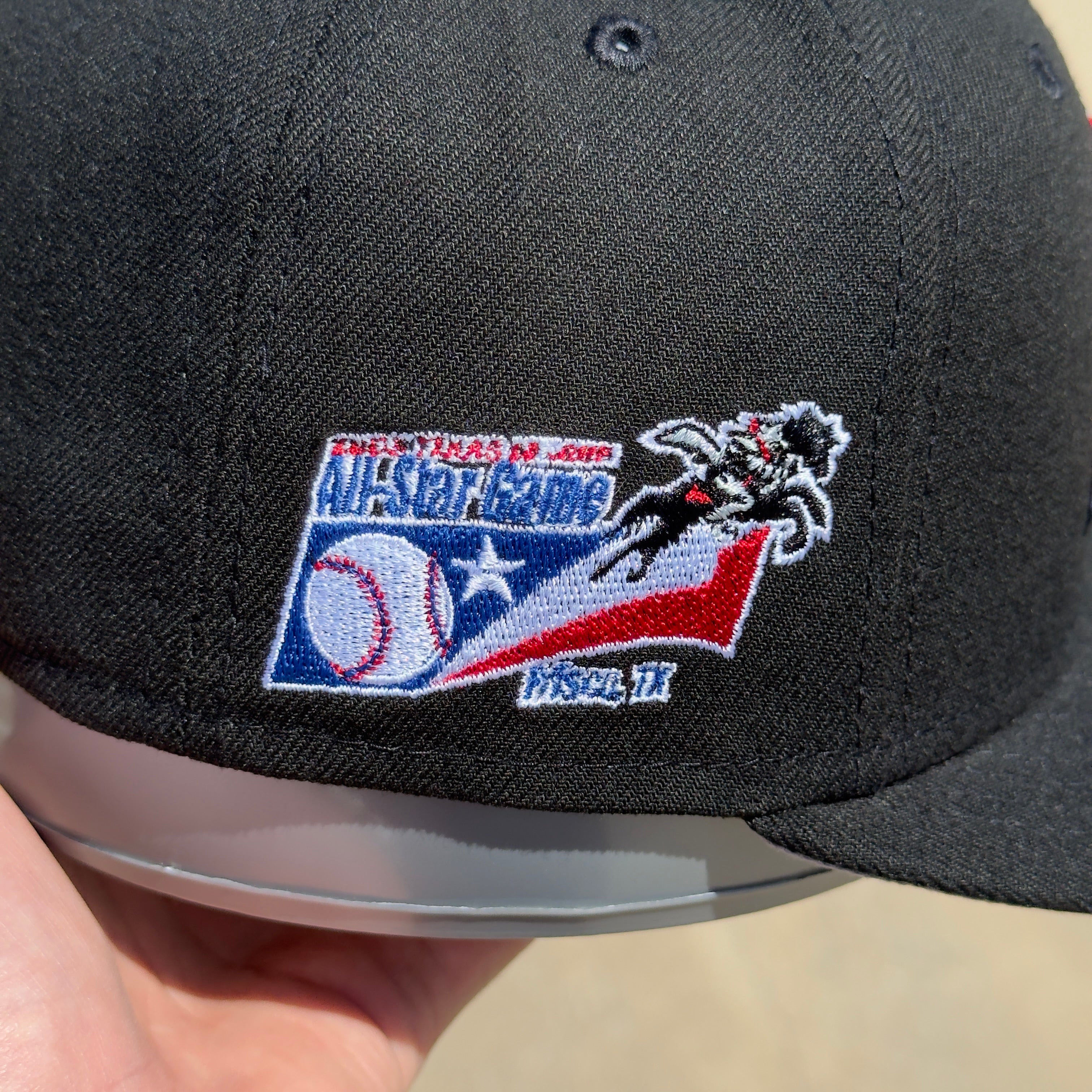 Size 7 NEW Black Dallas Texas Rangers Rough Riders 59fifty New Era Fit ...