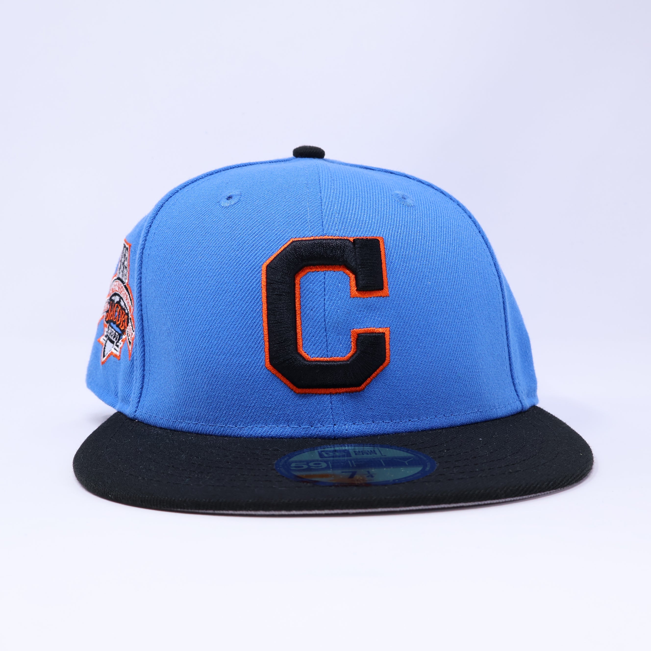 Blue Cleveland Indians 10th Anniversary Jacobs Field 59fifty New Era Fitted Hat Cap