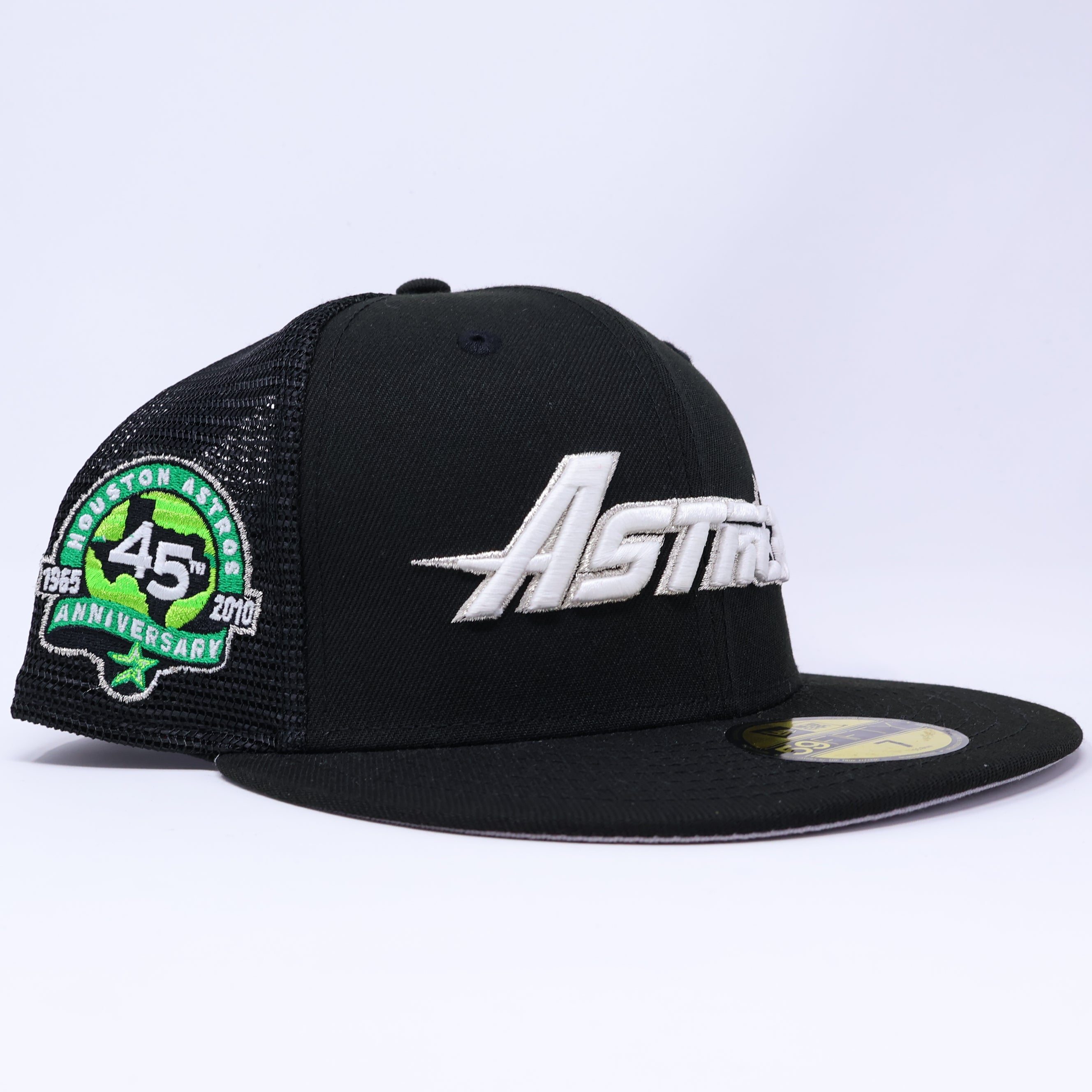 Black Trucker Houston Astros 45th Anniversary GITD 59fifty New Era Fitted Hat Cap