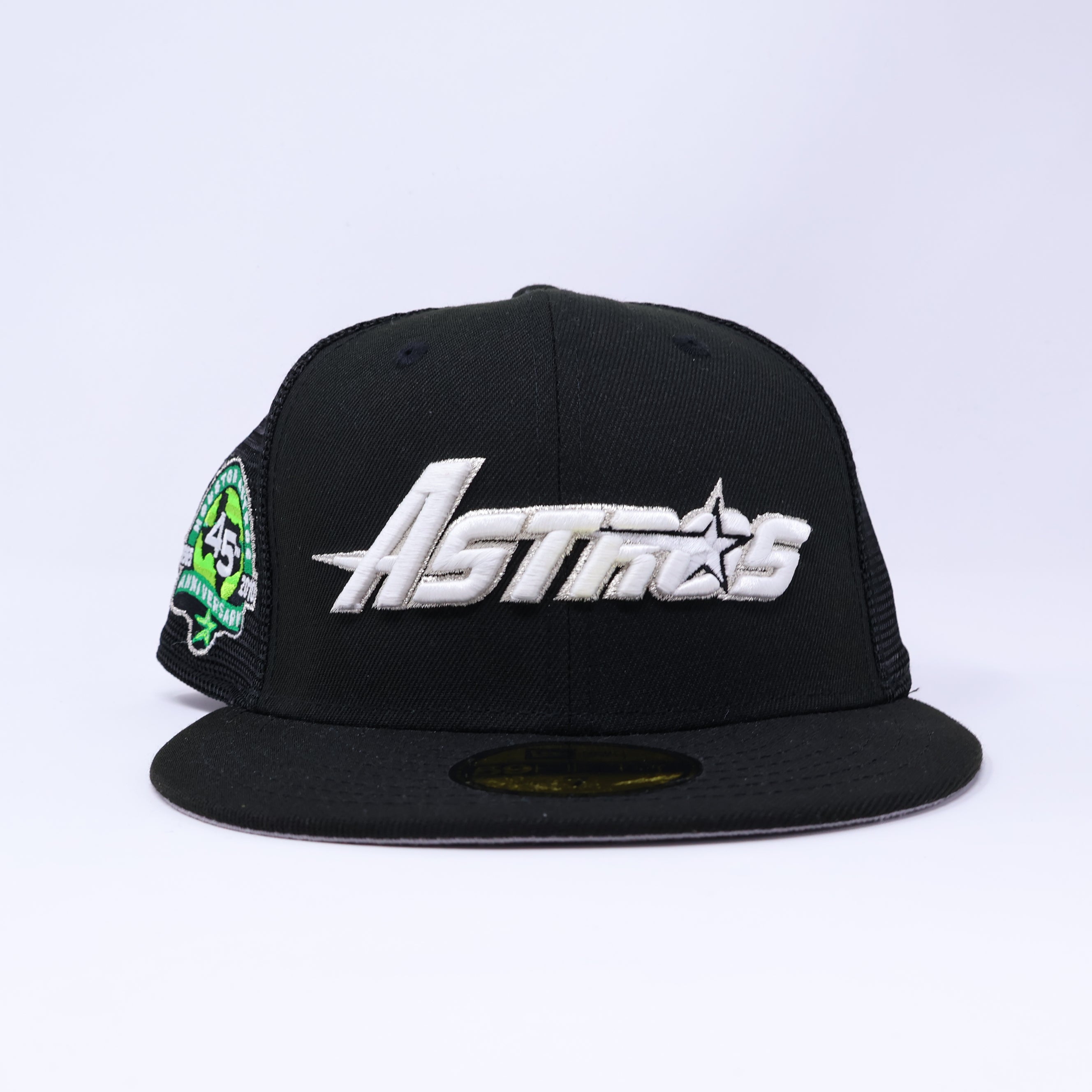 Black Trucker Houston Astros 45th Anniversary GITD 59fifty New Era Fitted Hat Cap