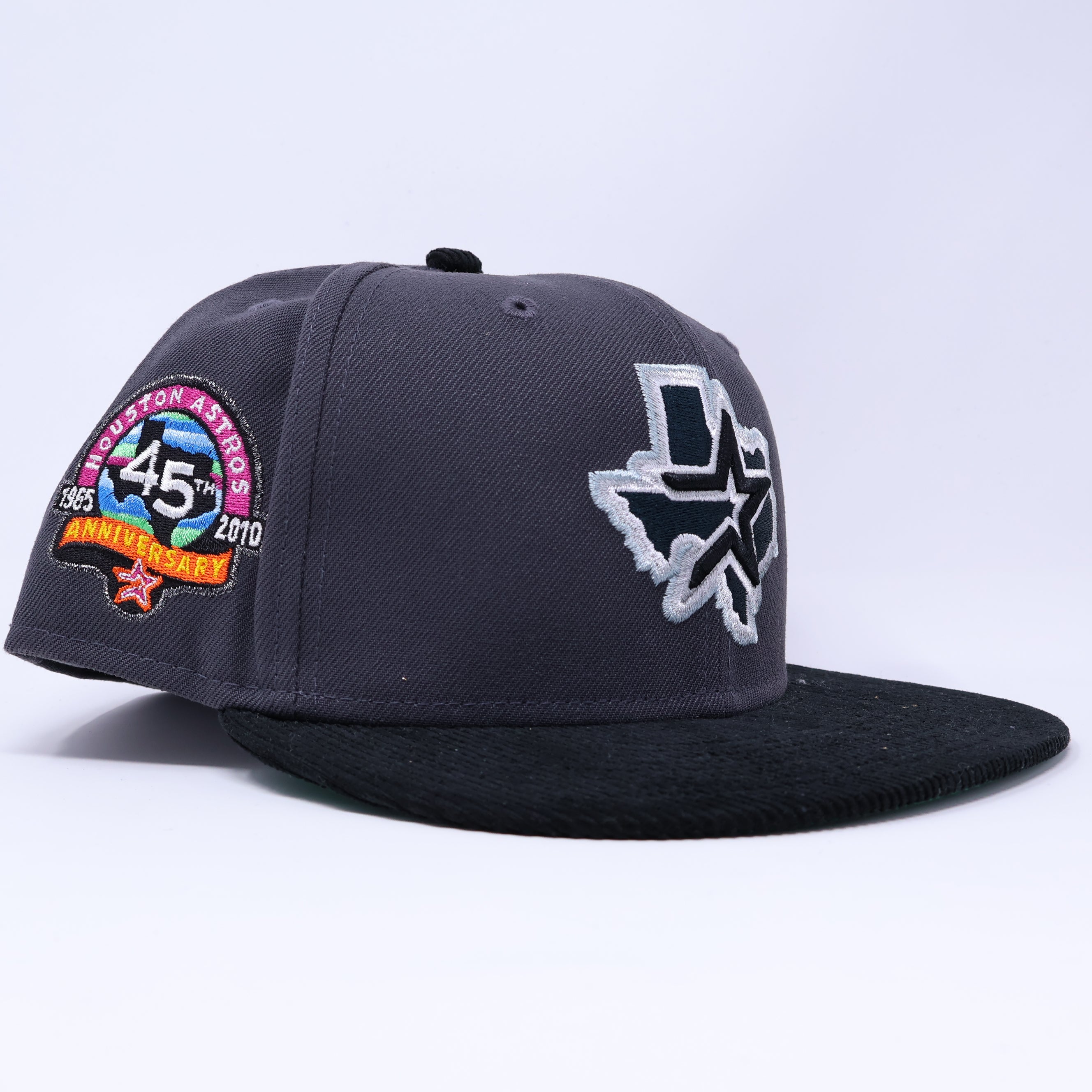 NWT Gray Houston Astros 45th Anniversary 59fifty New Era Fitted Hat Cap