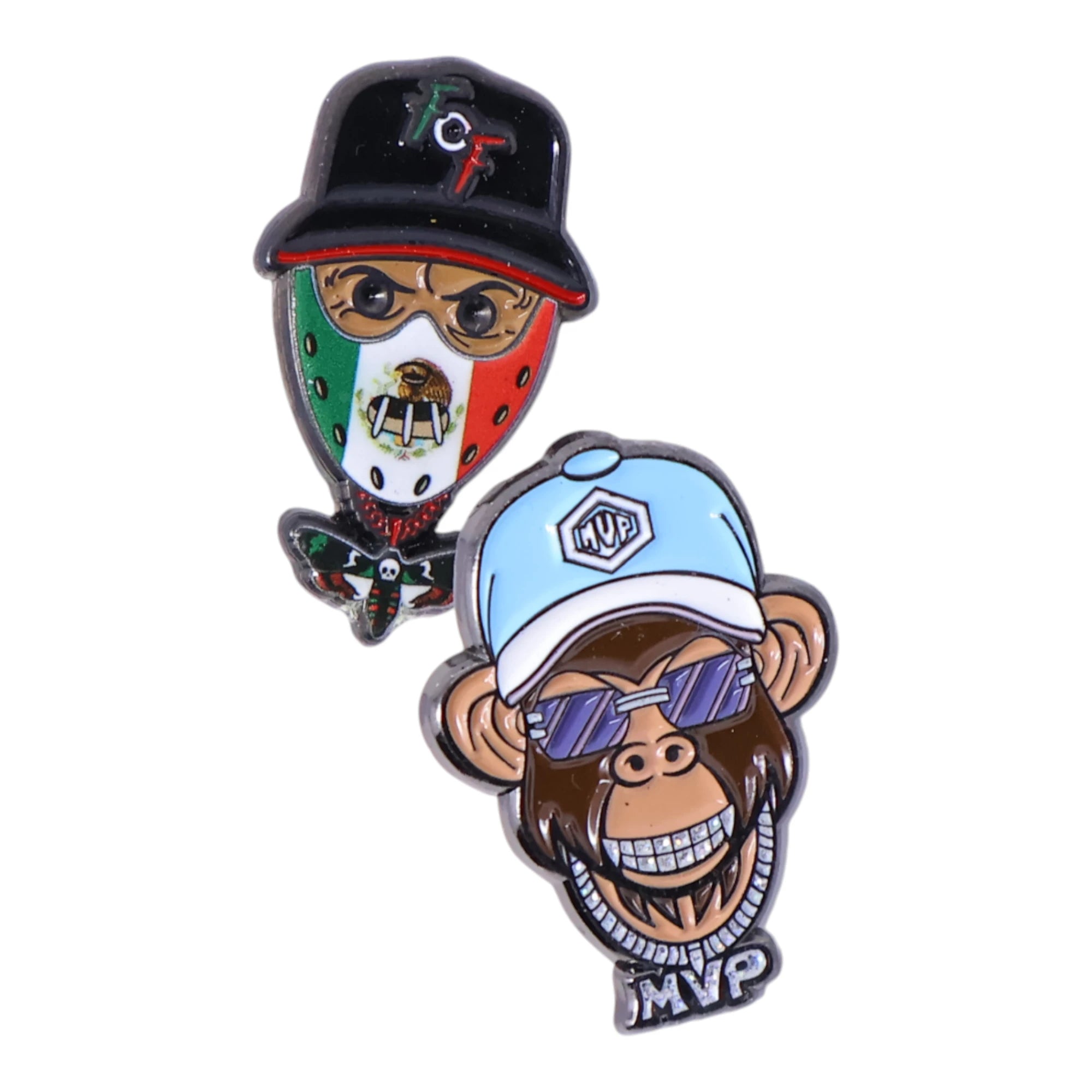 Dope Characters Graphic Pin