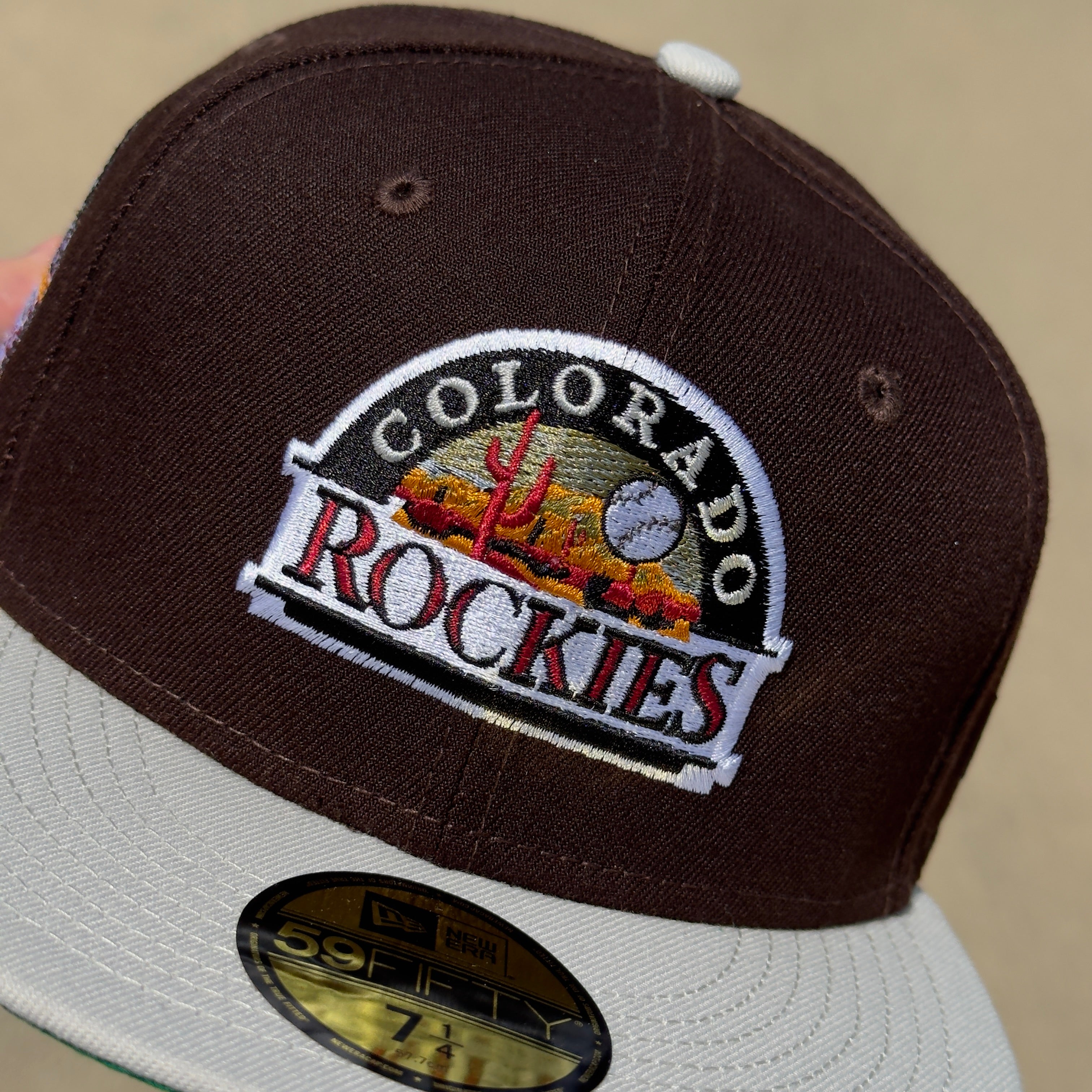 NEW Brown Colorado Rockies Coors Field 1995 59fifty New Era Fitted Hat Cap