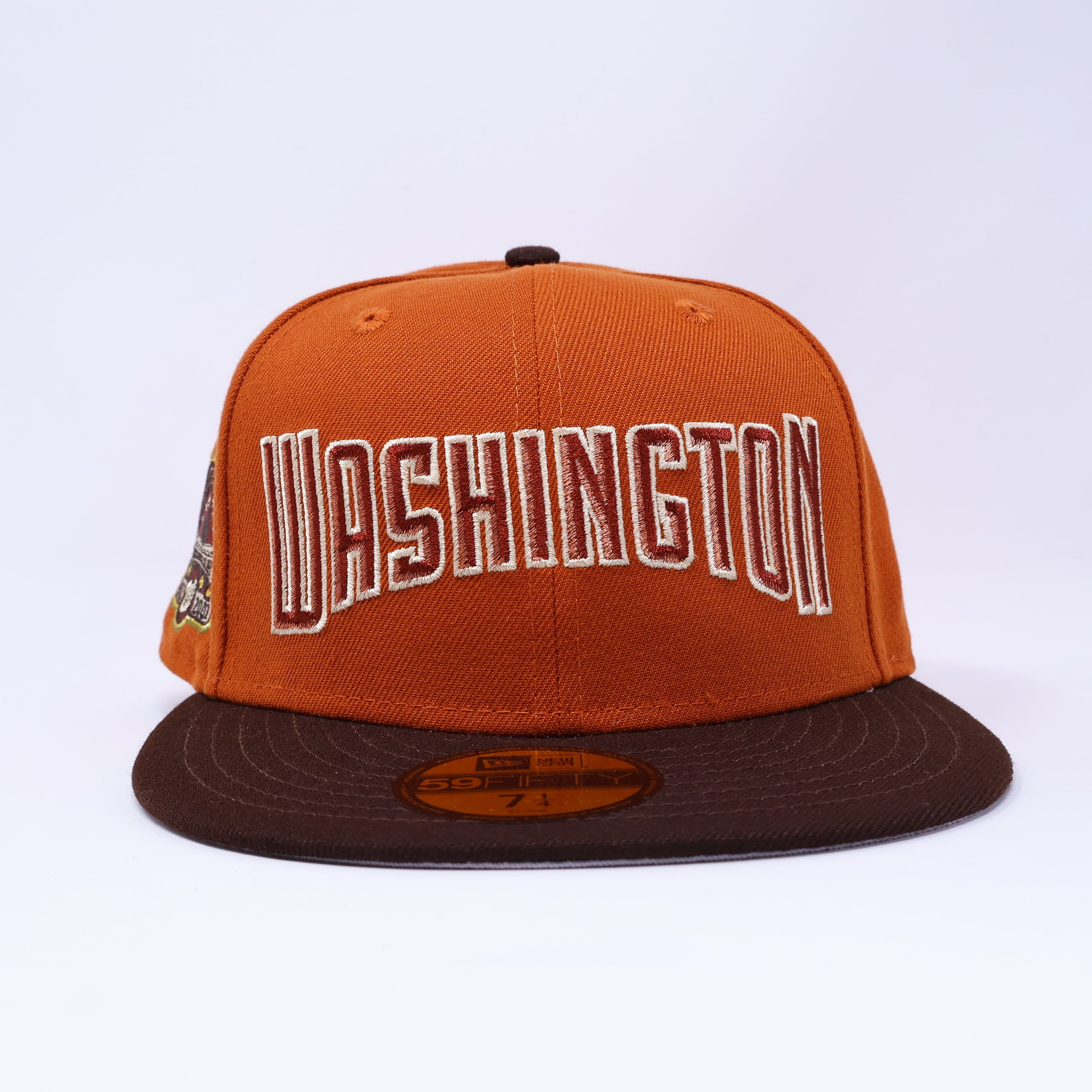 NWT 1/4 Orange Wasington Nationals Kennedy Memorial 59fifty New Era Fitted Hat Cap
