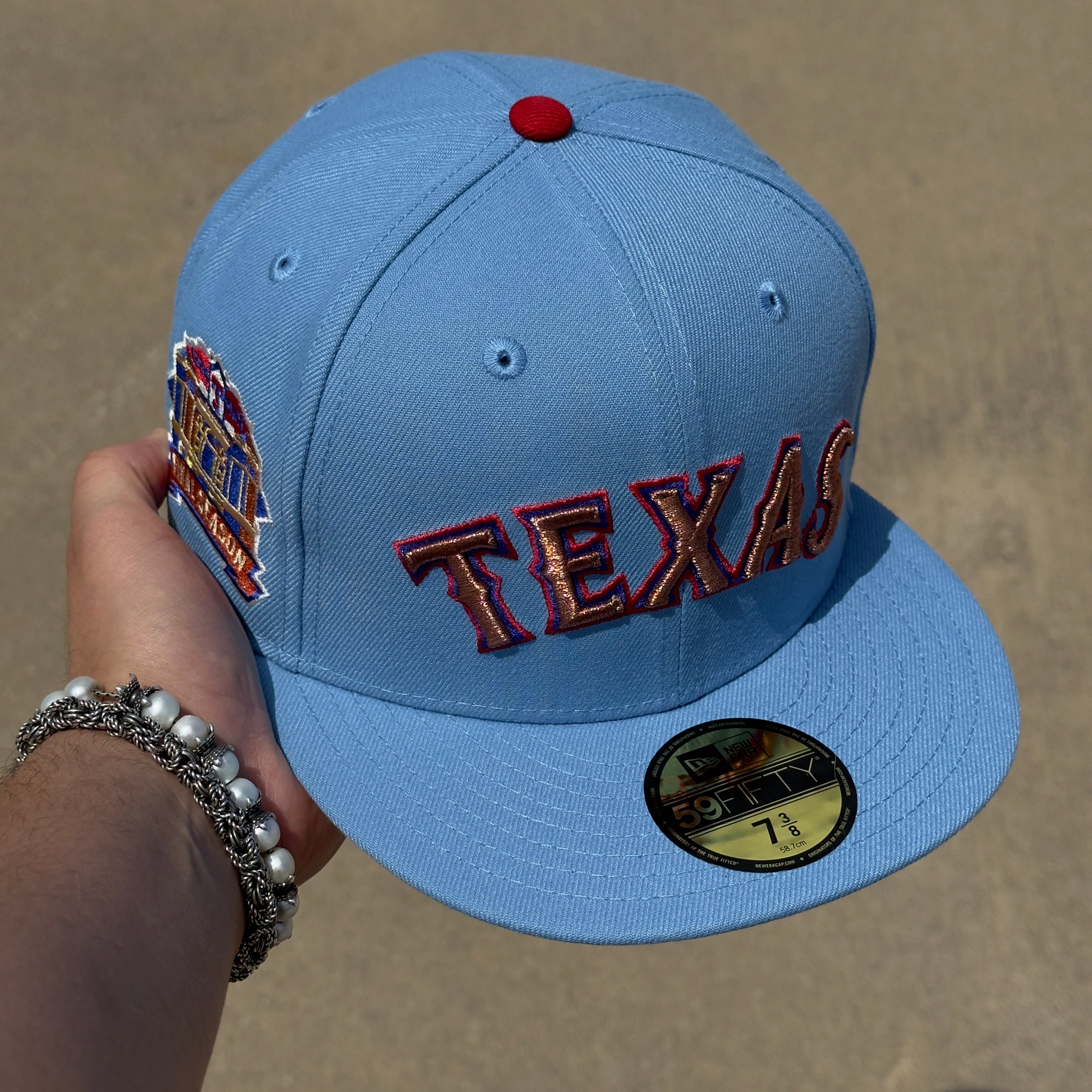 NEW Blue Texas Rangers Final Season 1994 Copper 59fifty New Era Fitted Hat Cap