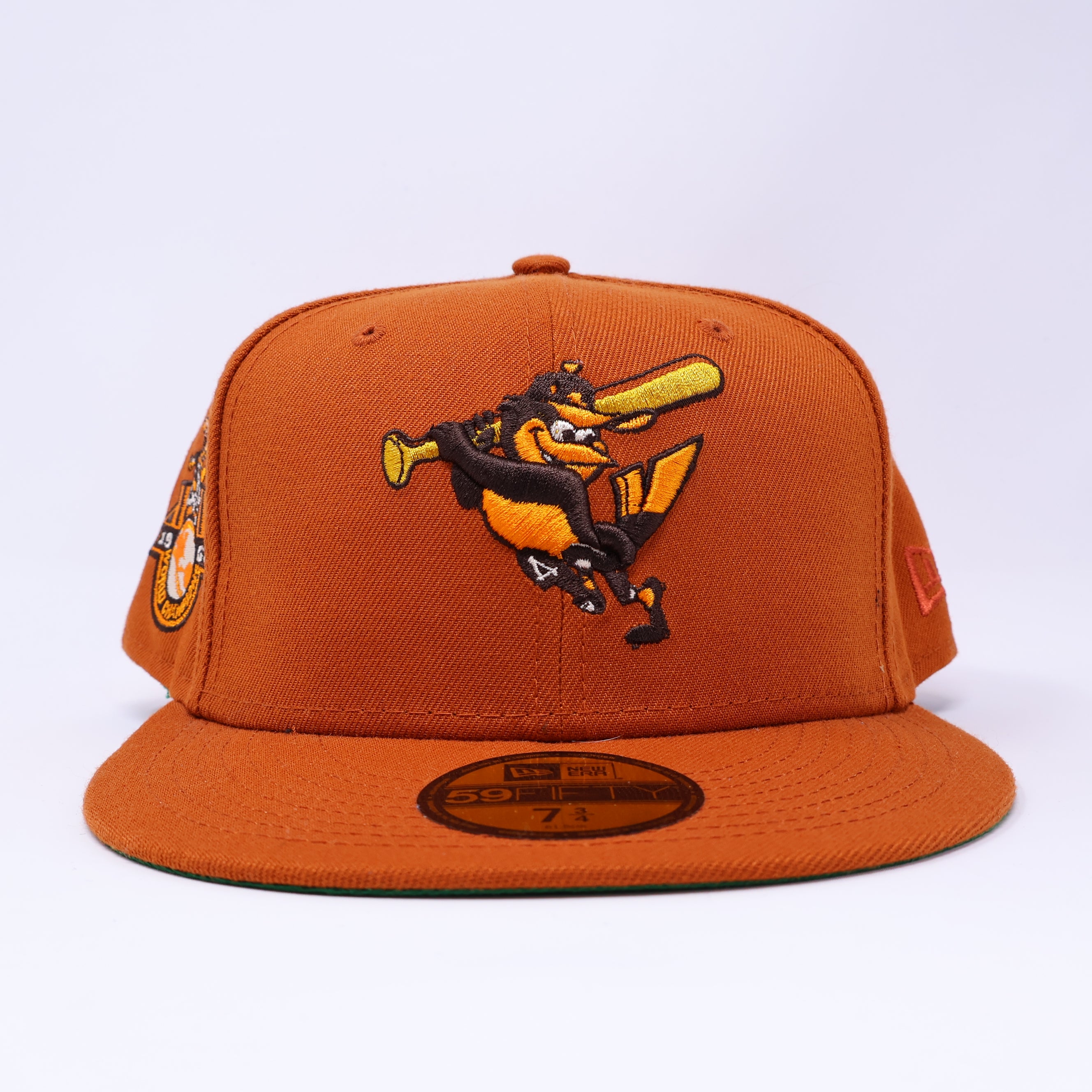 NWT 3/4 Orange Baltimore Orioles 1966 World Champs 59fifty New Era Fitted Hat Cap