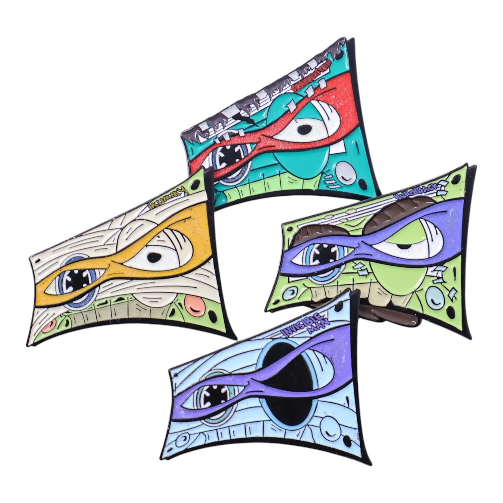 Monsters Cassettes Graphic Pin