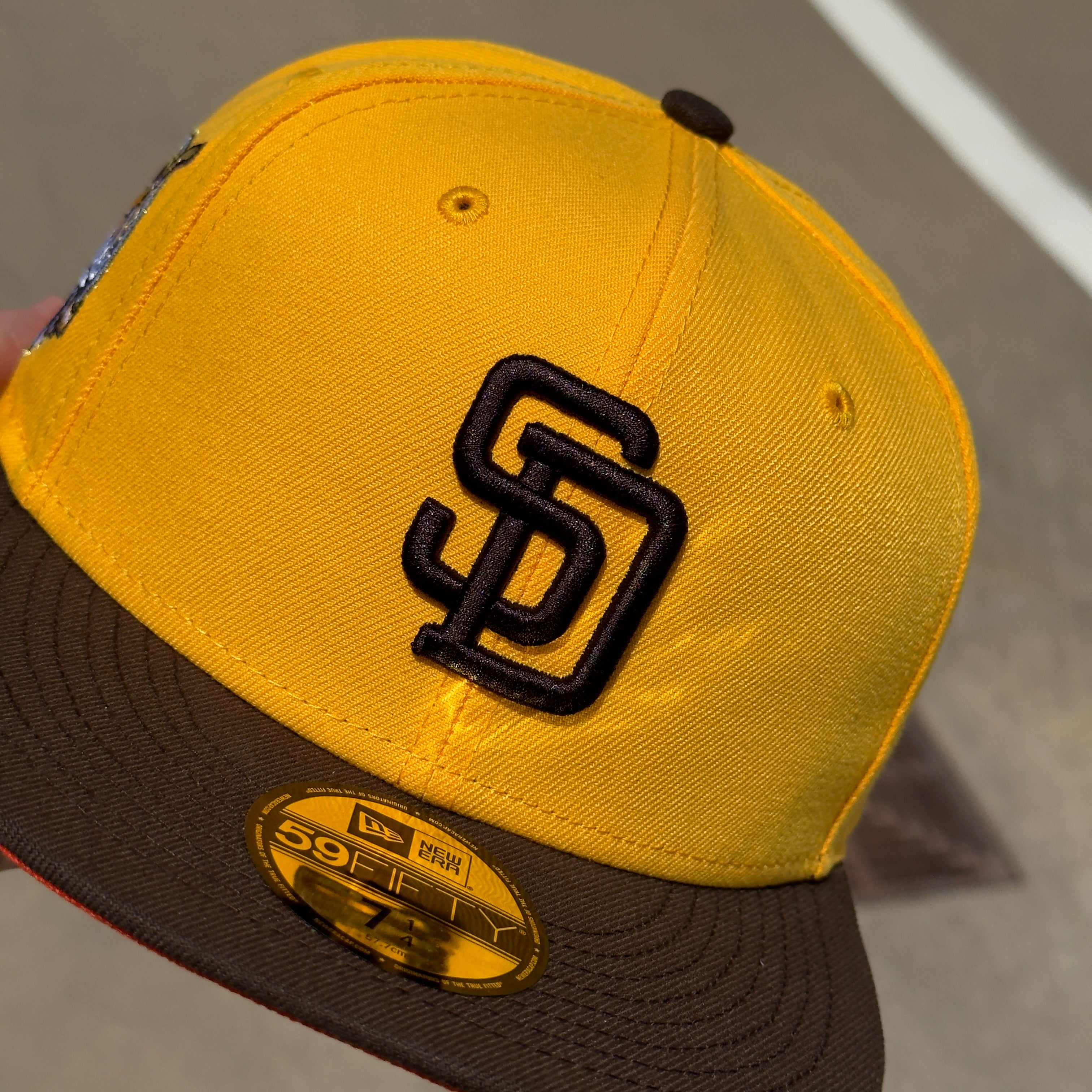 NEW Yellow Brown San Diego Padres 40th Anniversary 59fifty New Era Fitted Hat Cap