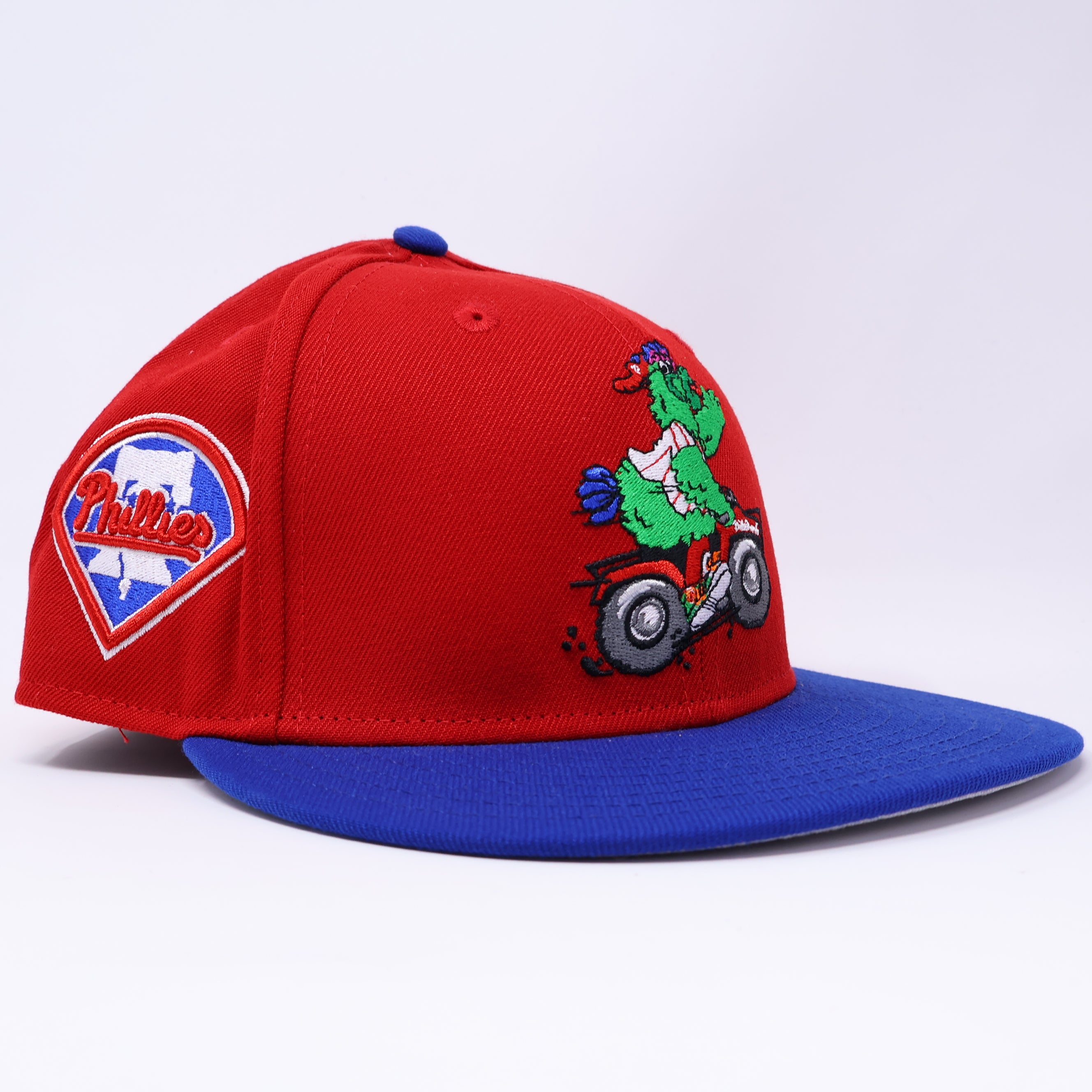 NEW 7 Red Philadelphia Phillies Mascot Bell 59fifty New Era Fitted Hat Cap