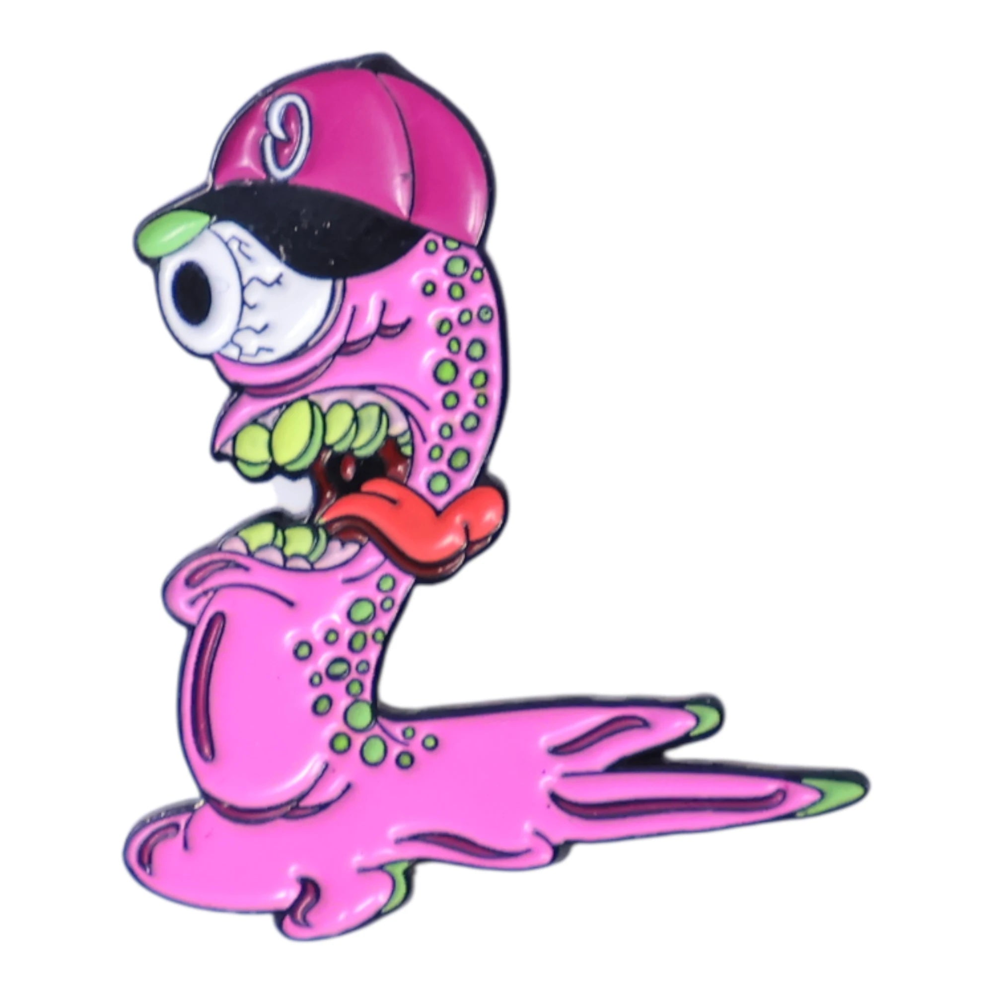 Crazy Worm Graphic Pin