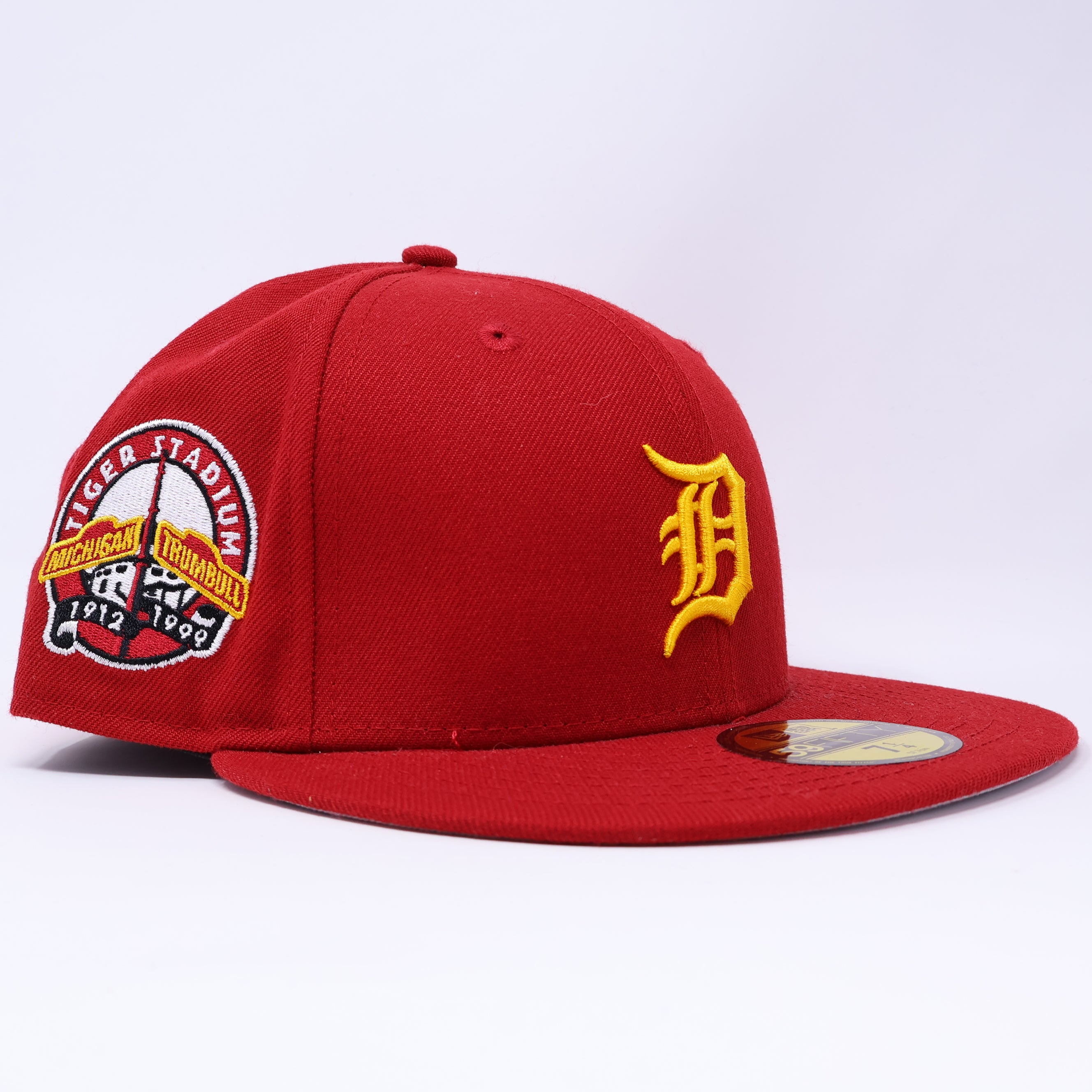 NEW 1/4 Brick Red Detroit Tigers Stadium 1912 59fifty New Era Fitted Hat Cap