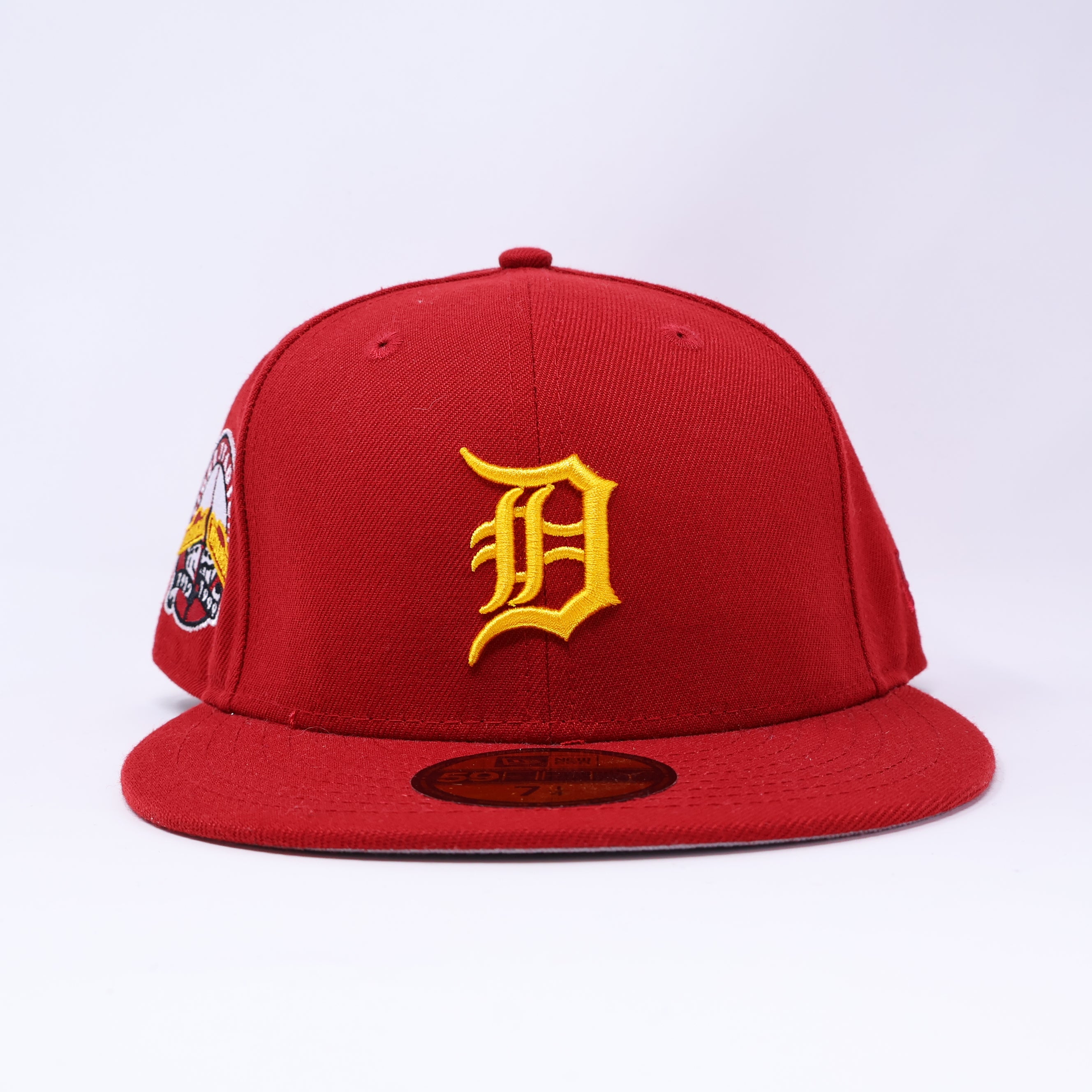 NEW 1/4 Brick Red Detroit Tigers Stadium 1912 59fifty New Era Fitted Hat Cap