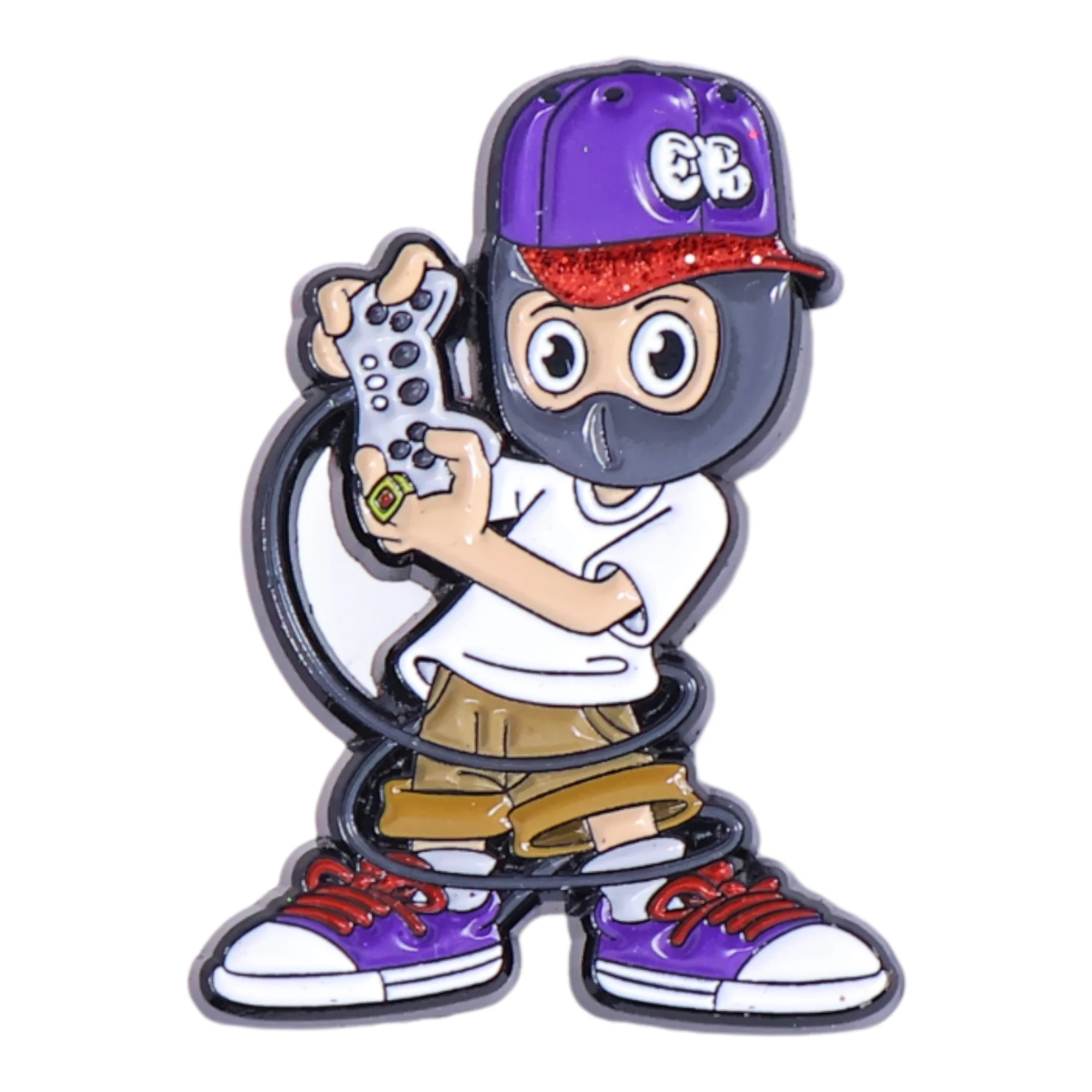 Gangster Gamer Graphic Pin