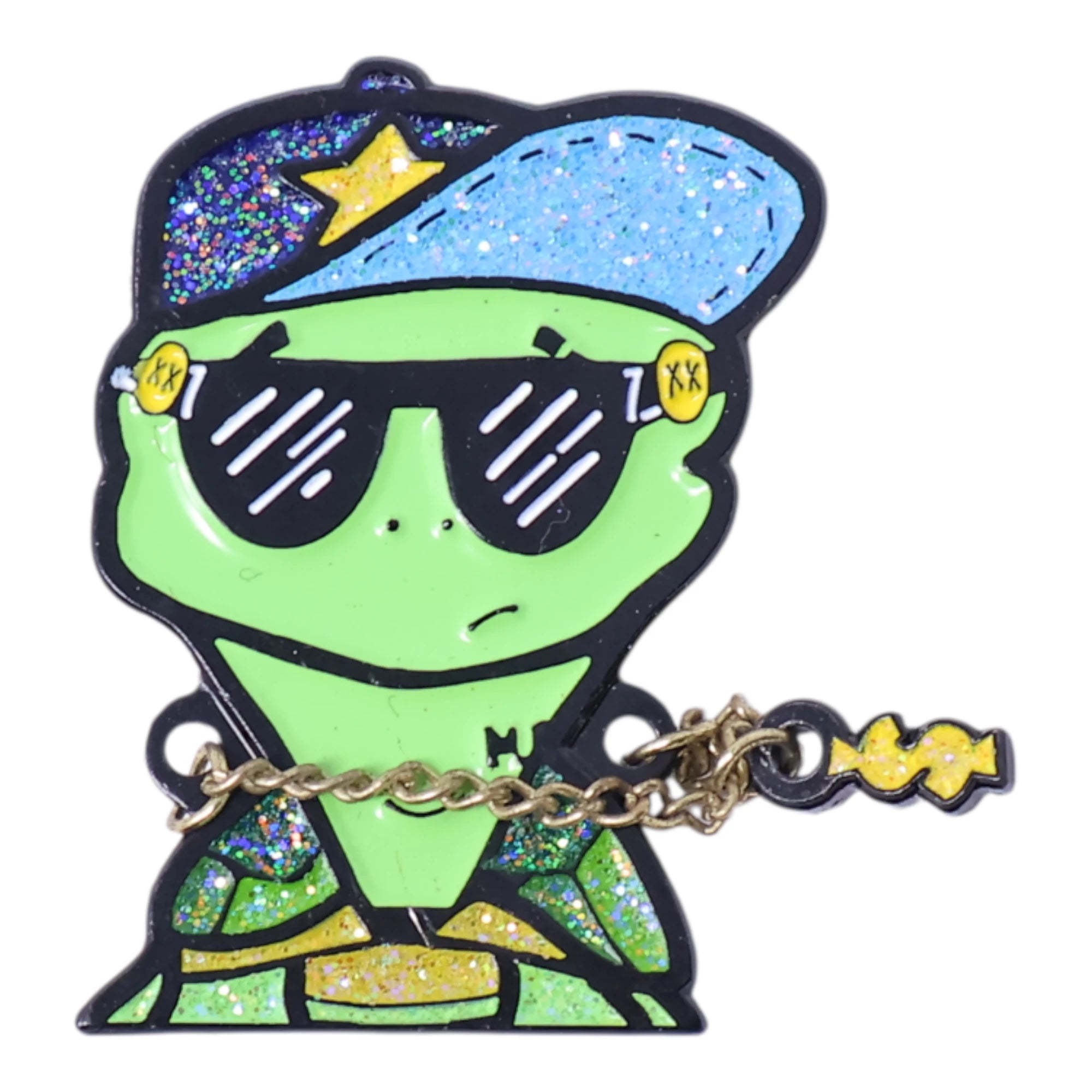 Cool Turtle Graphic Pin