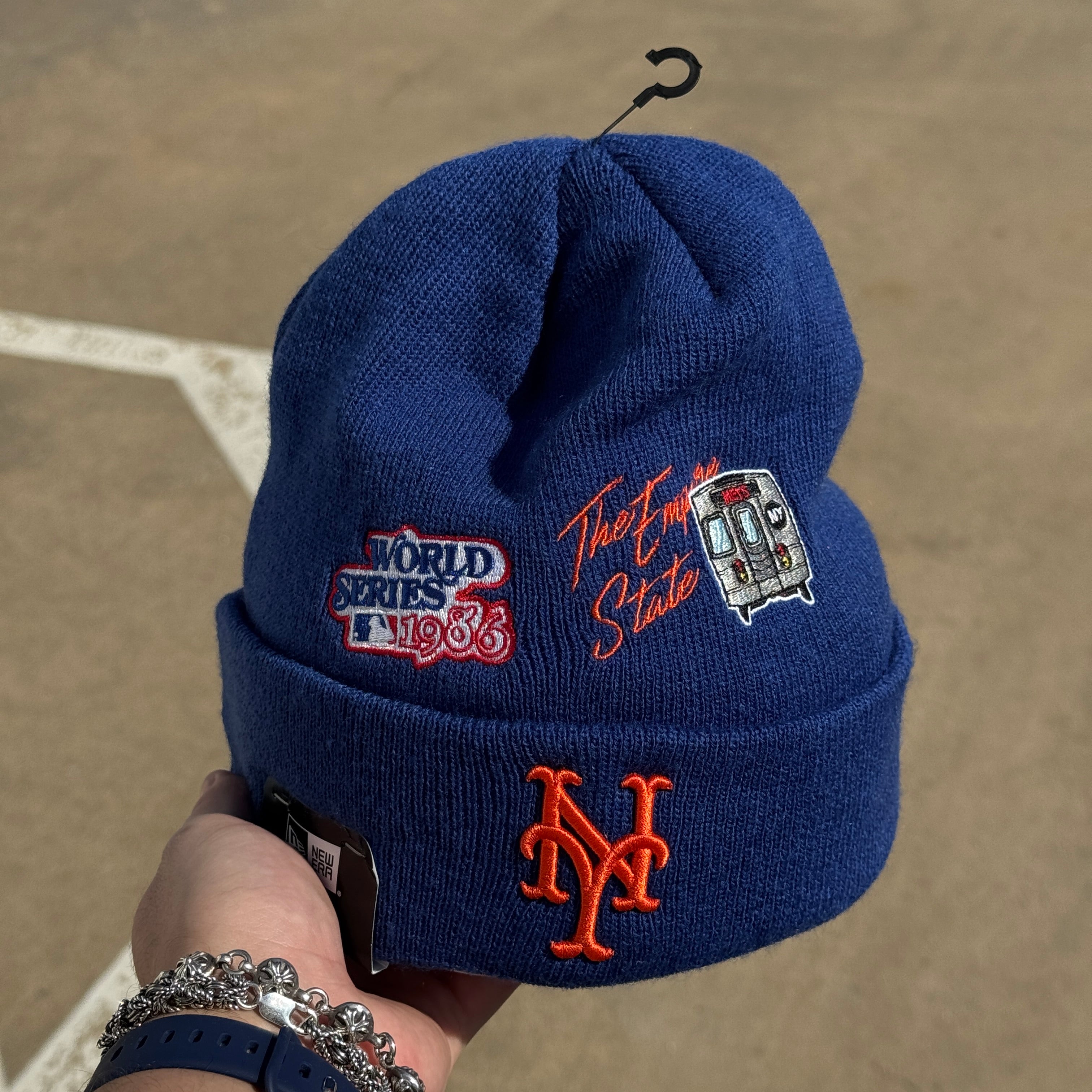 NWT Blue MLB New York Mets New Era Unisex Mens Womens Ski Cap Warm Knit