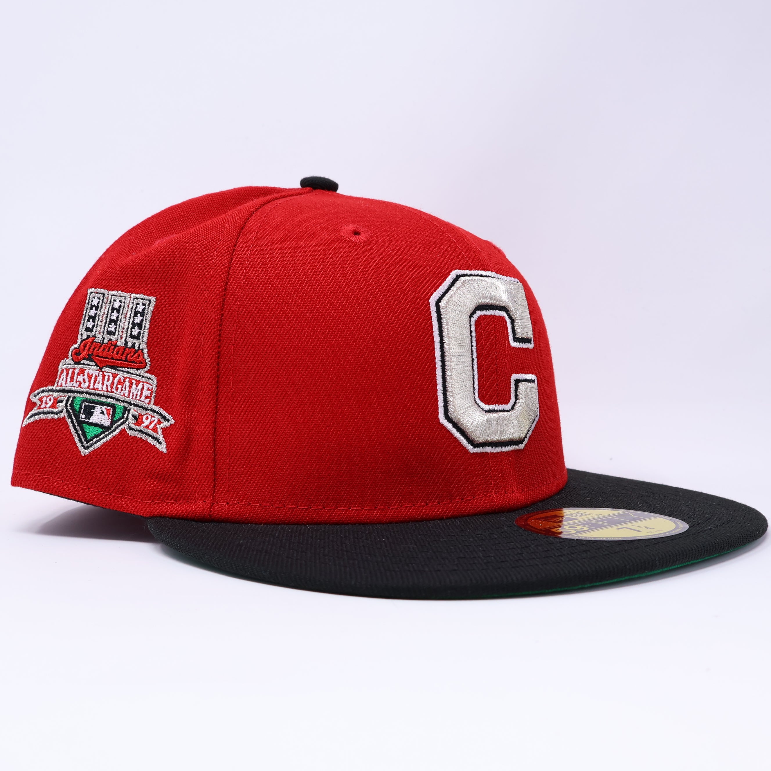 Red Cleveland Indians 1997 All Star Game 59fifty New Era Fitted Hat Cap