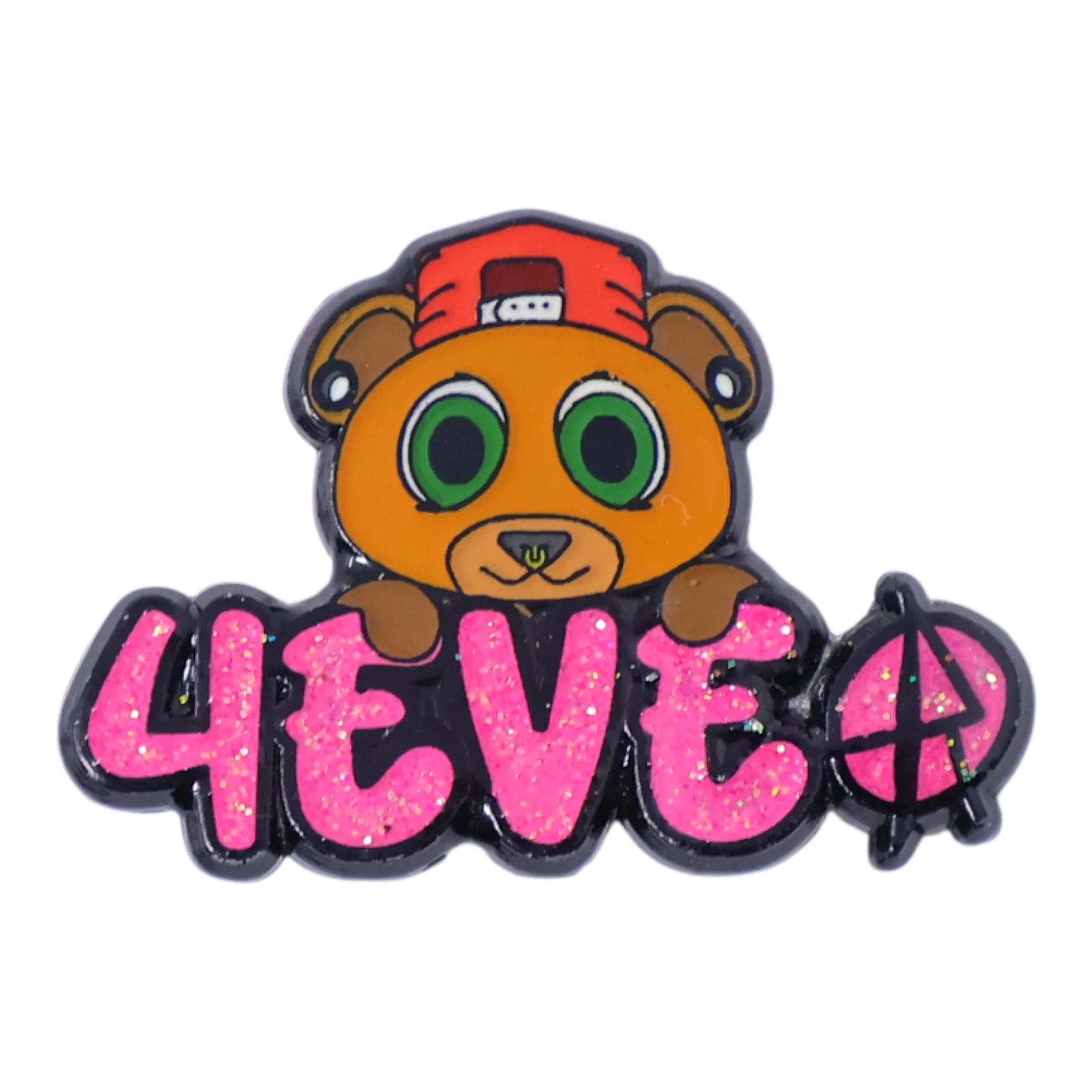 4EVER Bear Graphic Pin