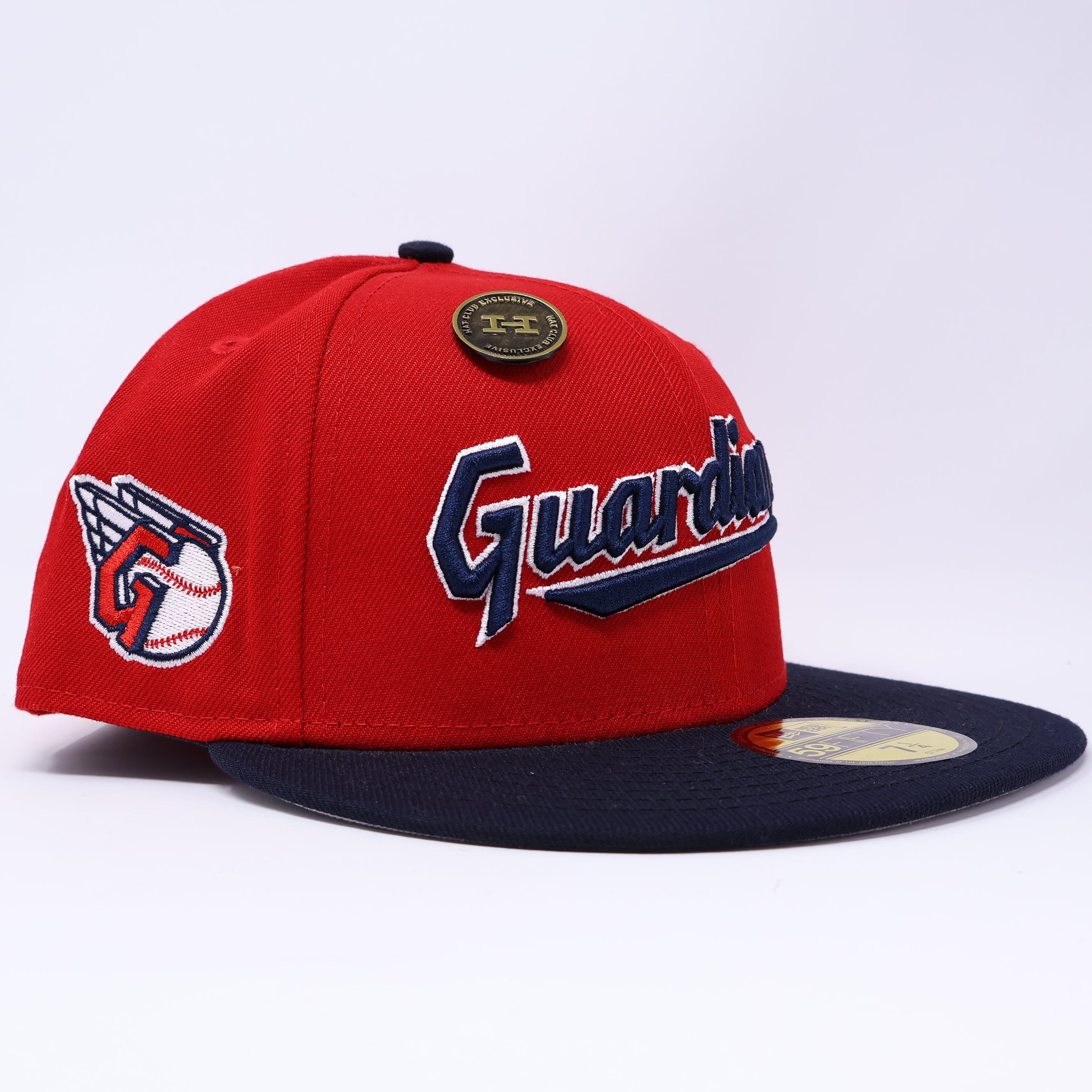 7 1/4 NEW Red Cleveland Guardians Indians Hatclub 59fifty New Era Fitted Hat Cap