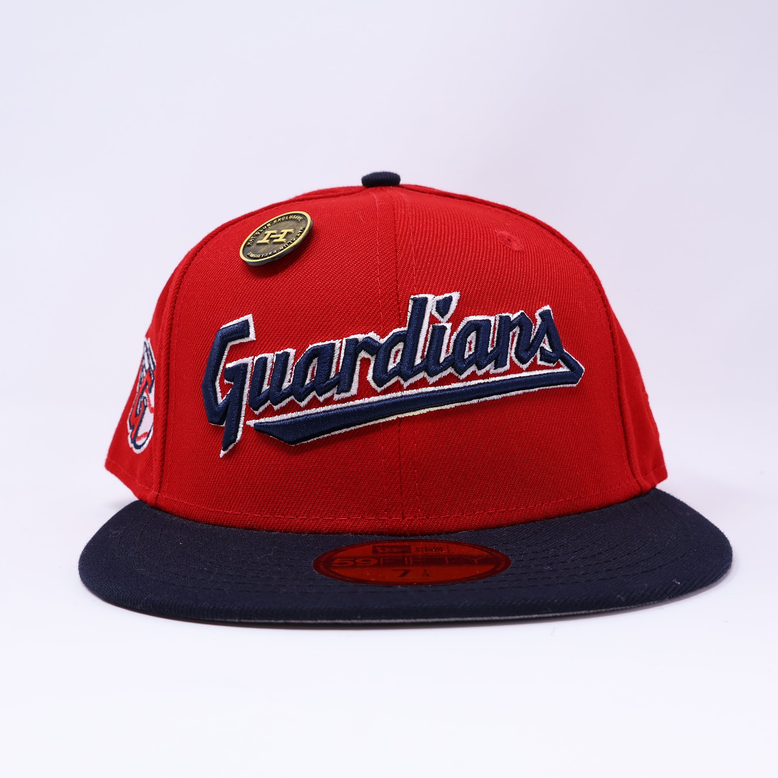 7 1/4 NEW Red Cleveland Guardians Indians Hatclub 59fifty New Era Fitted Hat Cap