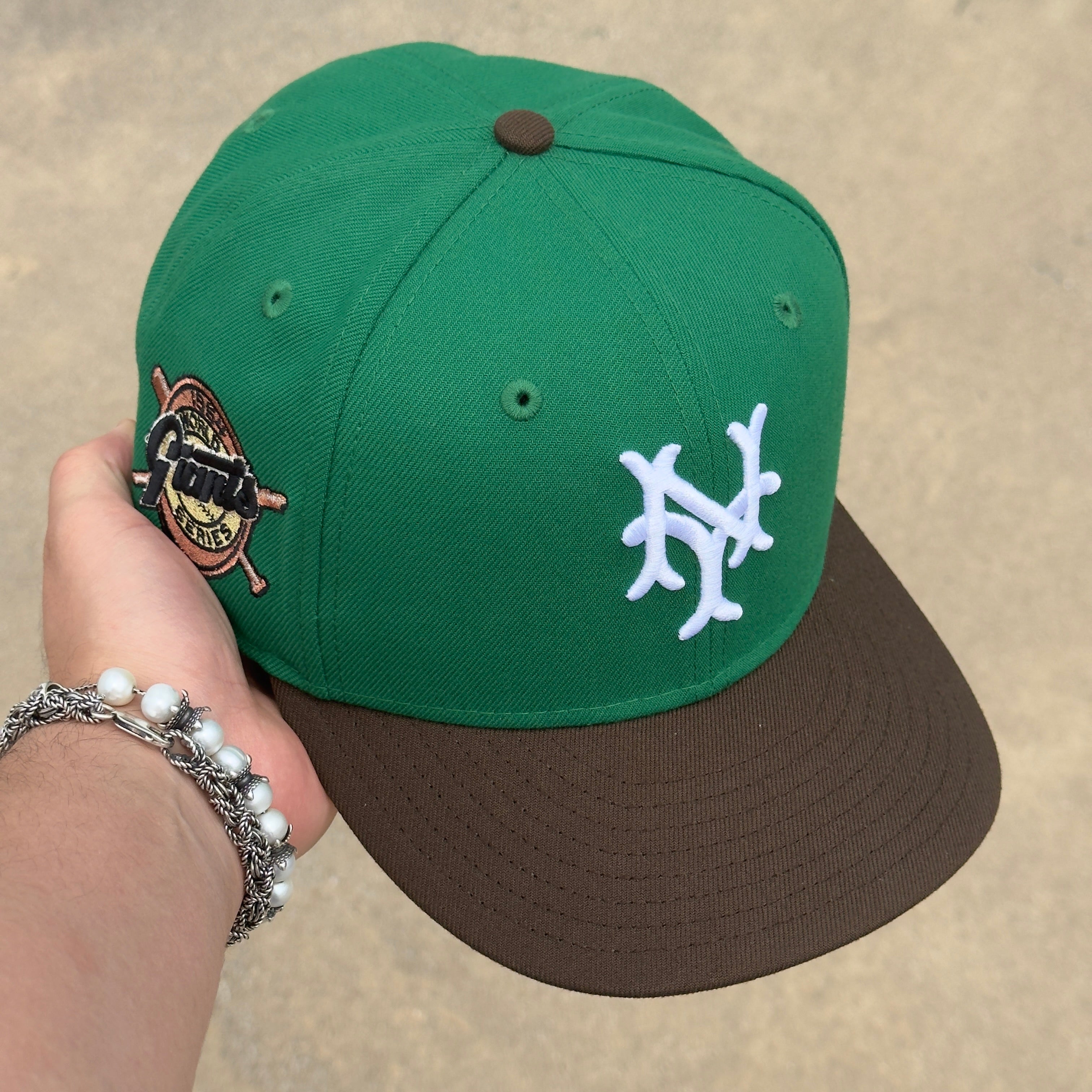 7 5/8 USED Green New York Mets 1954 World Series 59fifty New Era Fitted Hat Cap