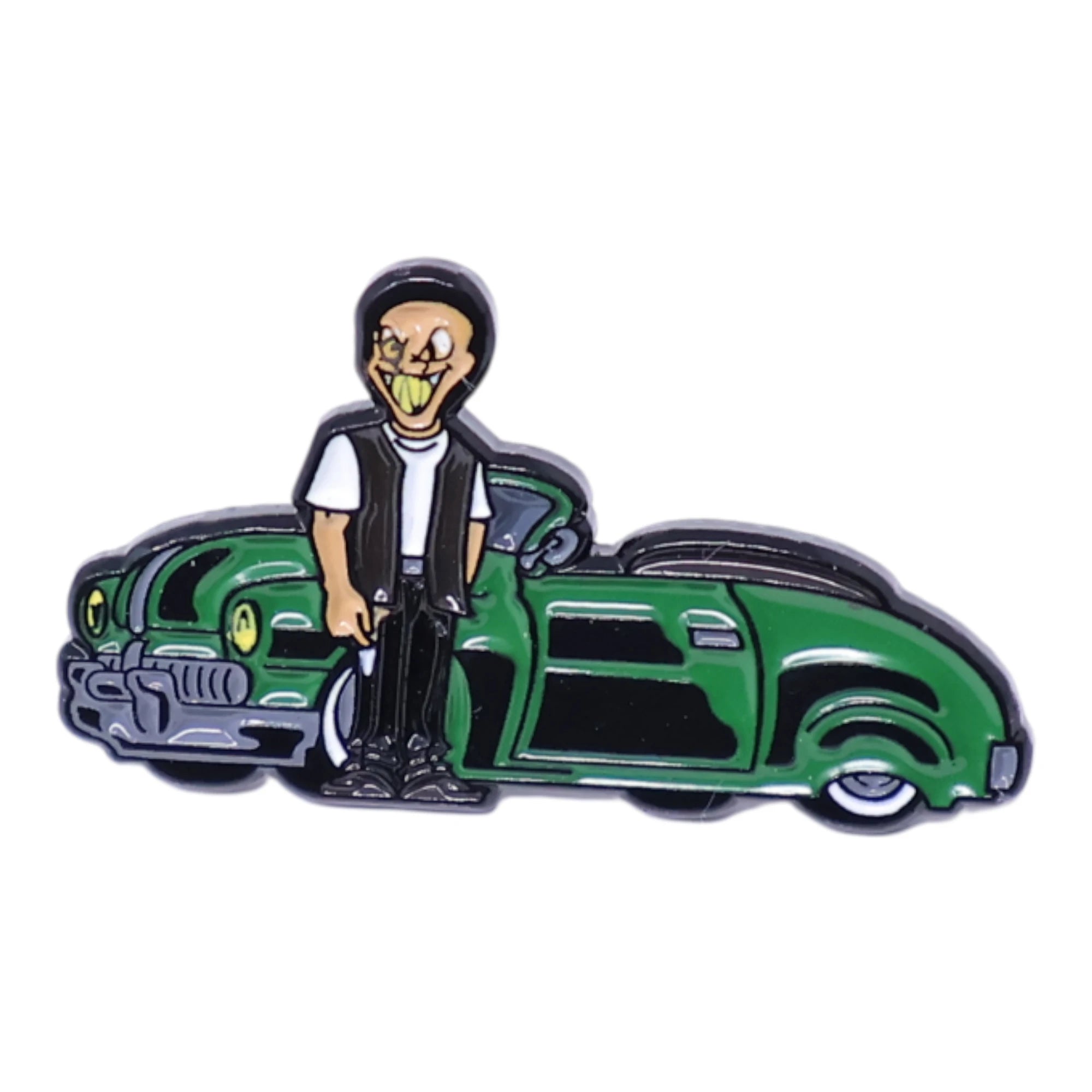 Green Lowrider Graphic Pin