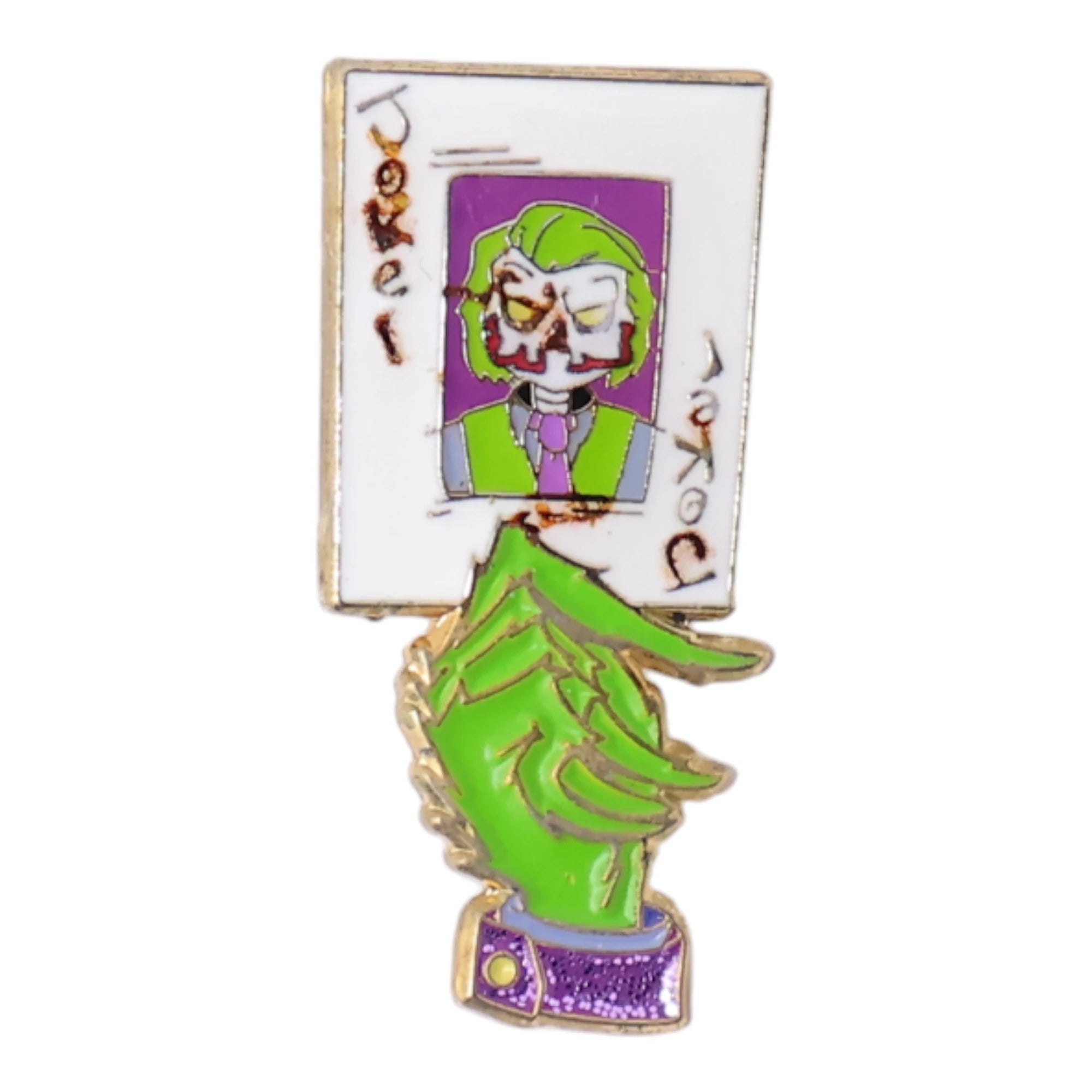 Joker Card Graphic Pin