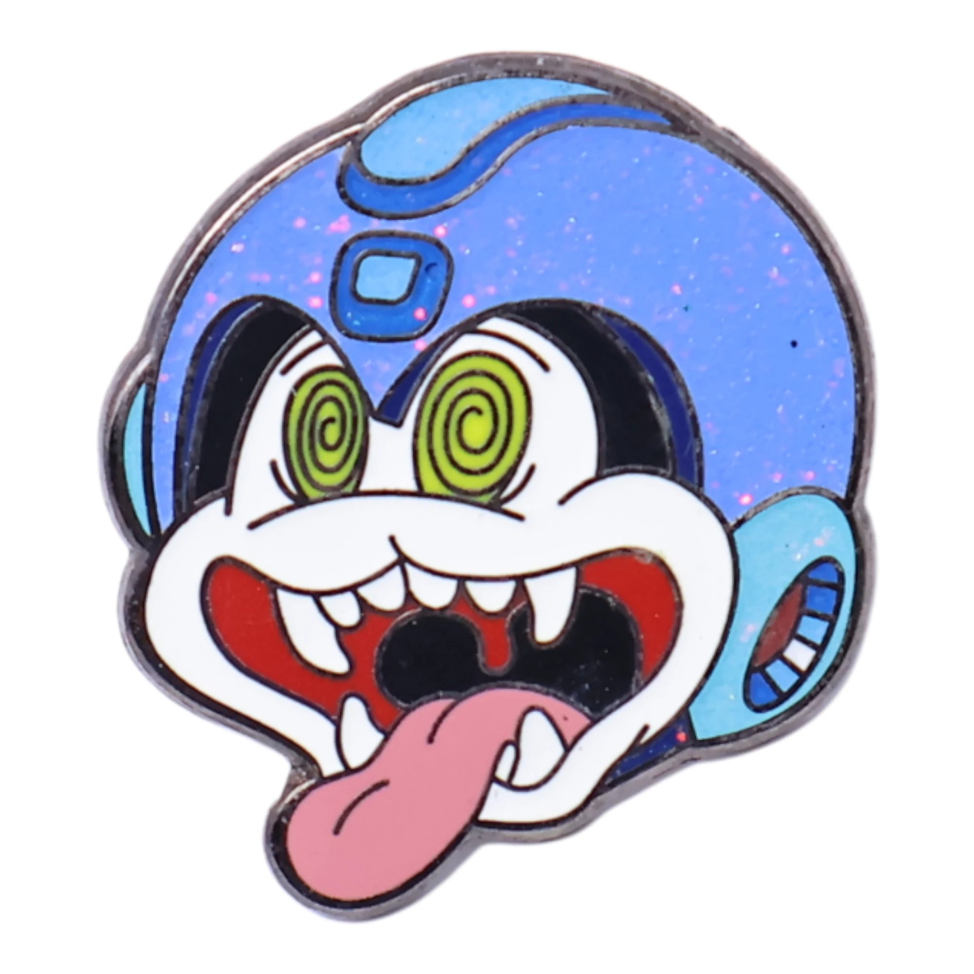 Crazy Cartoon Faces Graphic Pin
