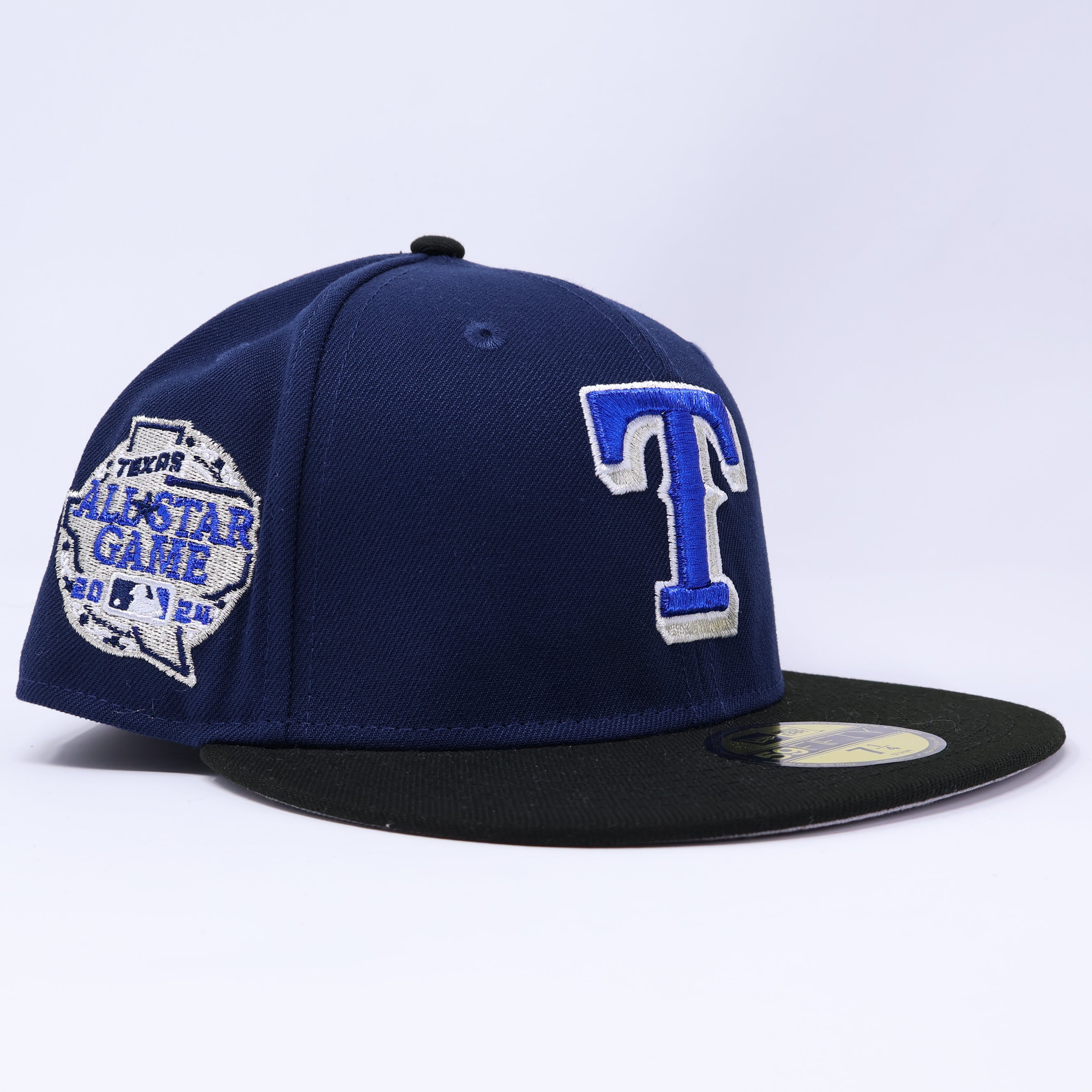 NWT 1/4 Navy Dallas Texas Rangers 2024 All Star Game 59fifty New Era Fitted Hat Cap