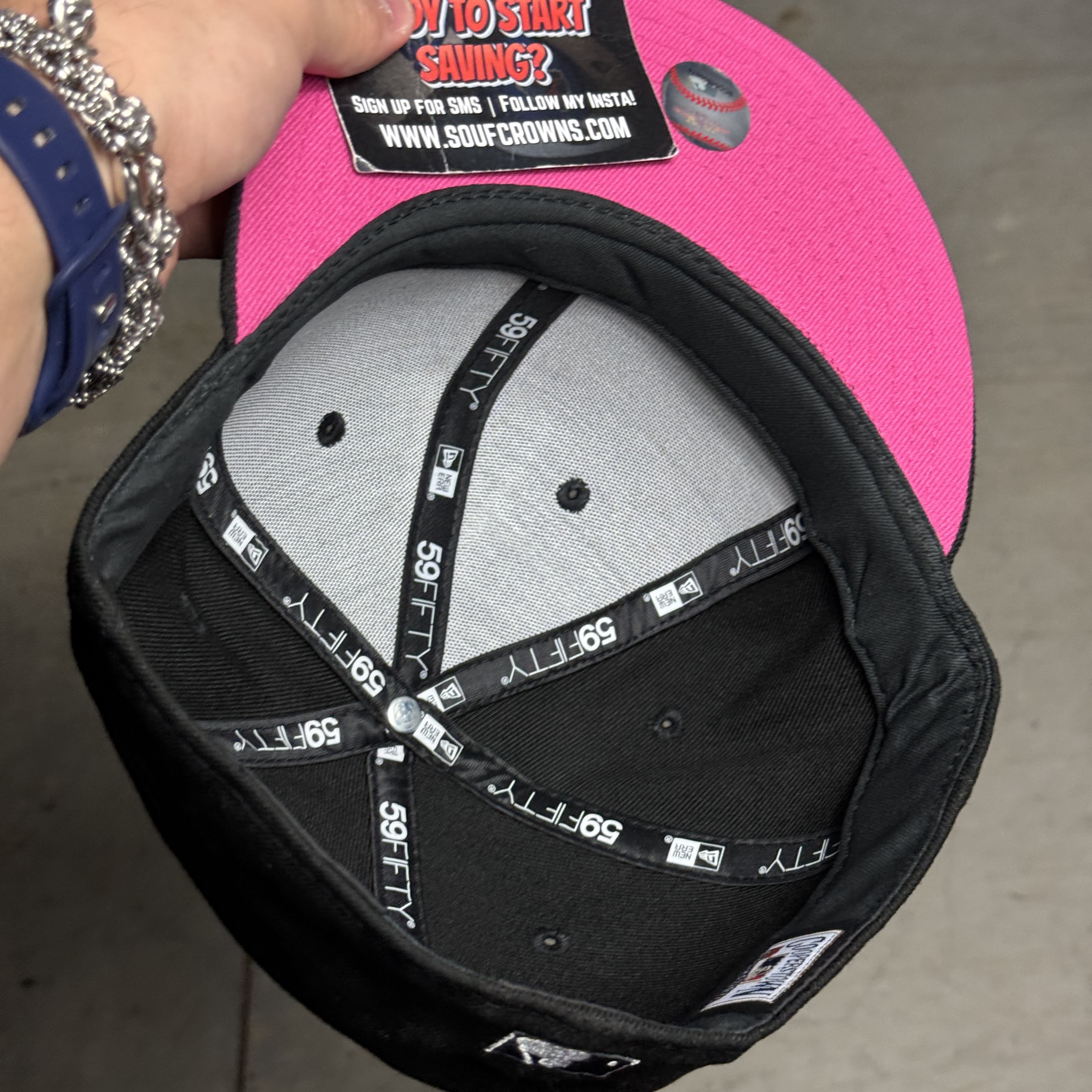 USED 3/4 Black Cleveland Indians 2019 ASG 59fifty New Era Fitted Hat Cap