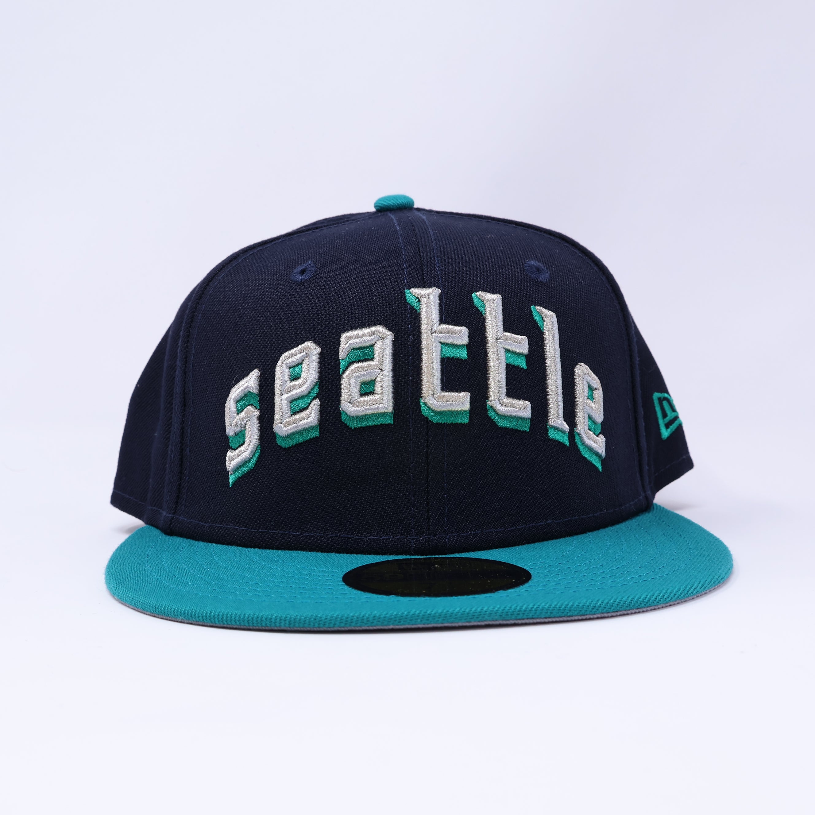 NWT 1/4 Navy Seattle Mariners Simple Clean Dope 59fifty New Era Fitted Hat Cap