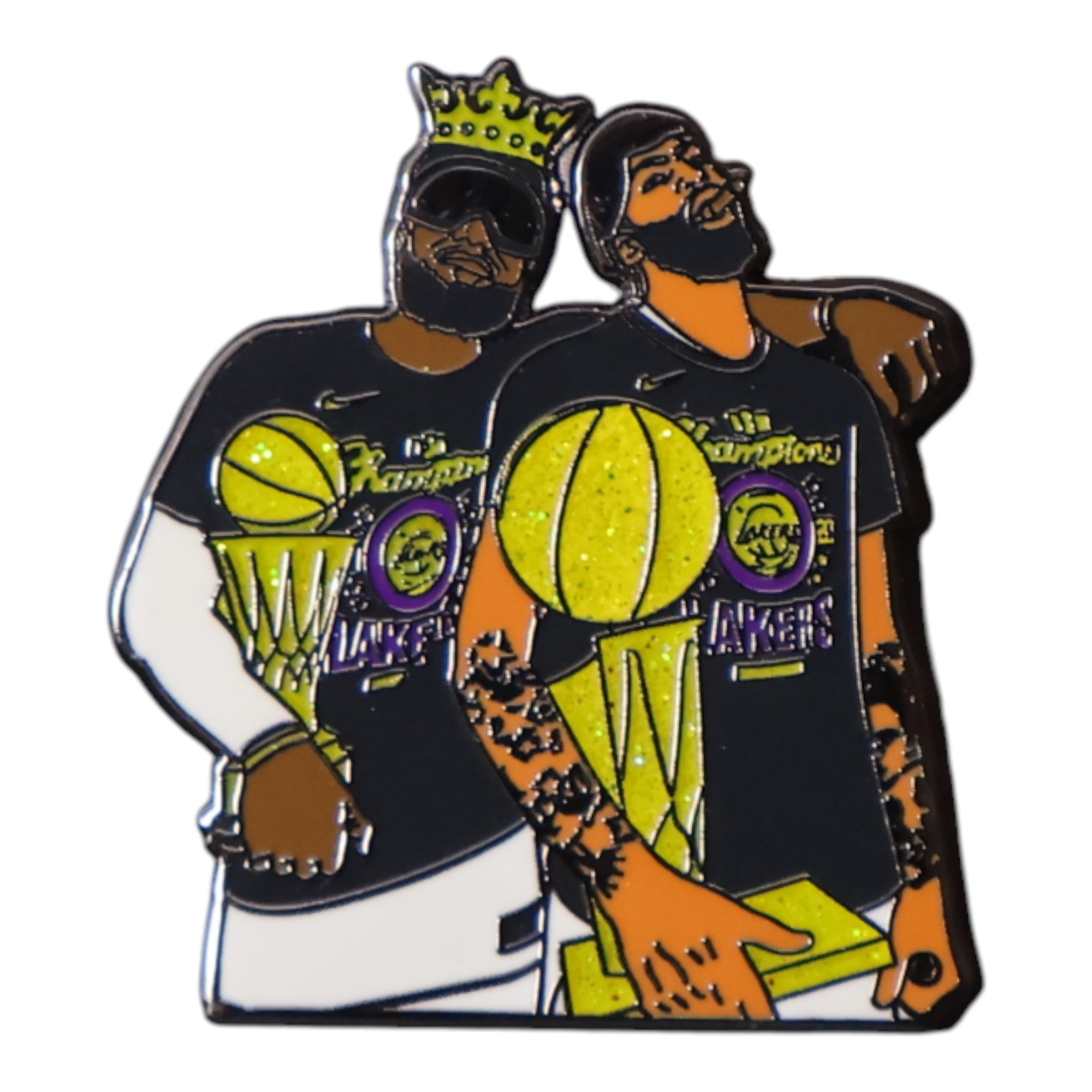 Los Angeles Lakers Trophy Win Graphic Pin