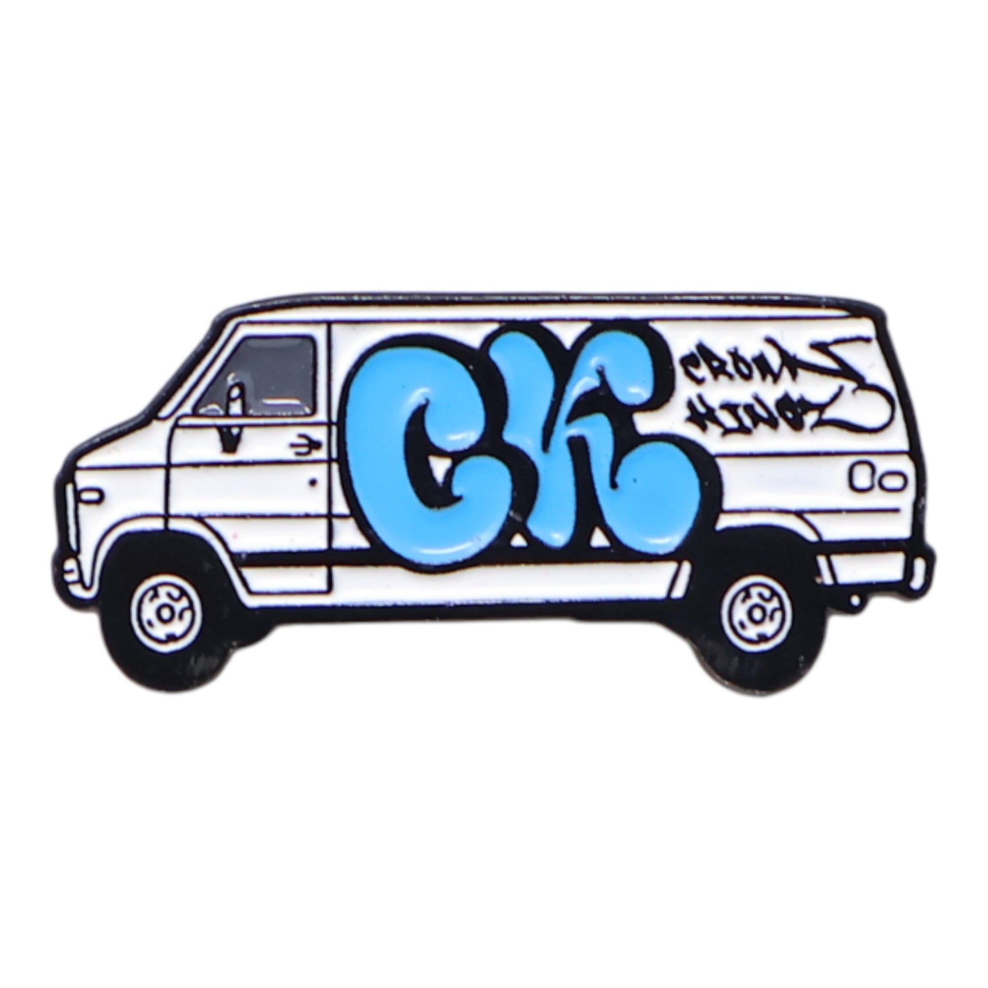 Graffiti White Van Graphic Pin