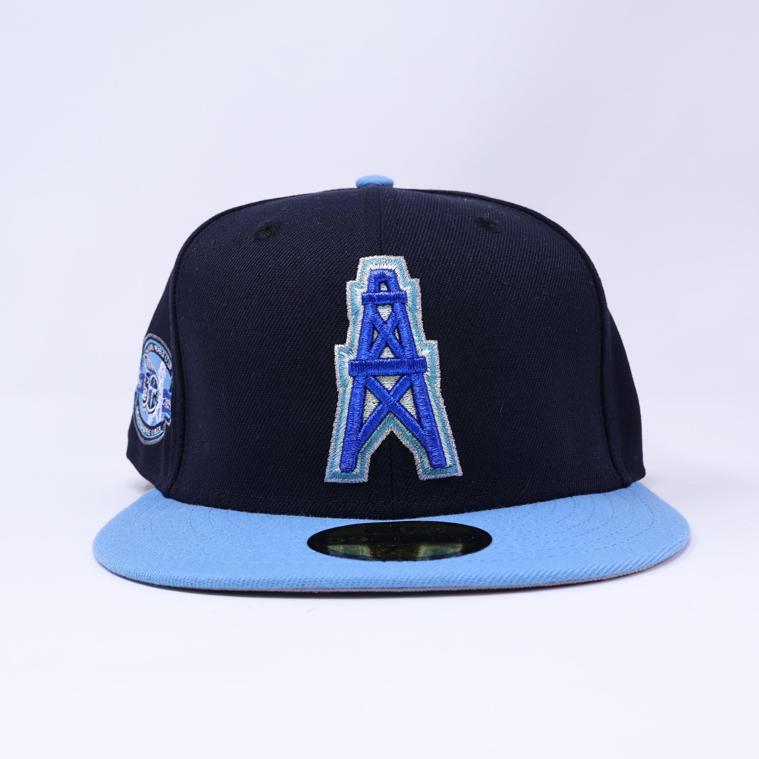 NEW 1/4 Navy Tennesse Titans 50th Anniversary 59fifty New Era Fitted Hat Cap