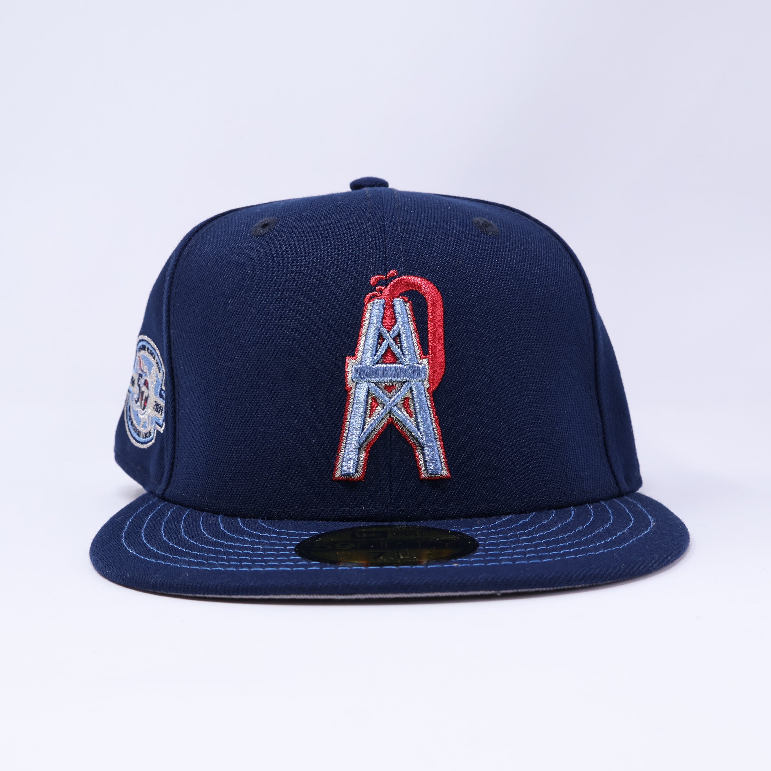 NEW 1/4 Navy Tennessee Titans 50th Anniversary 59fifty New Era Fitted Hat Cap