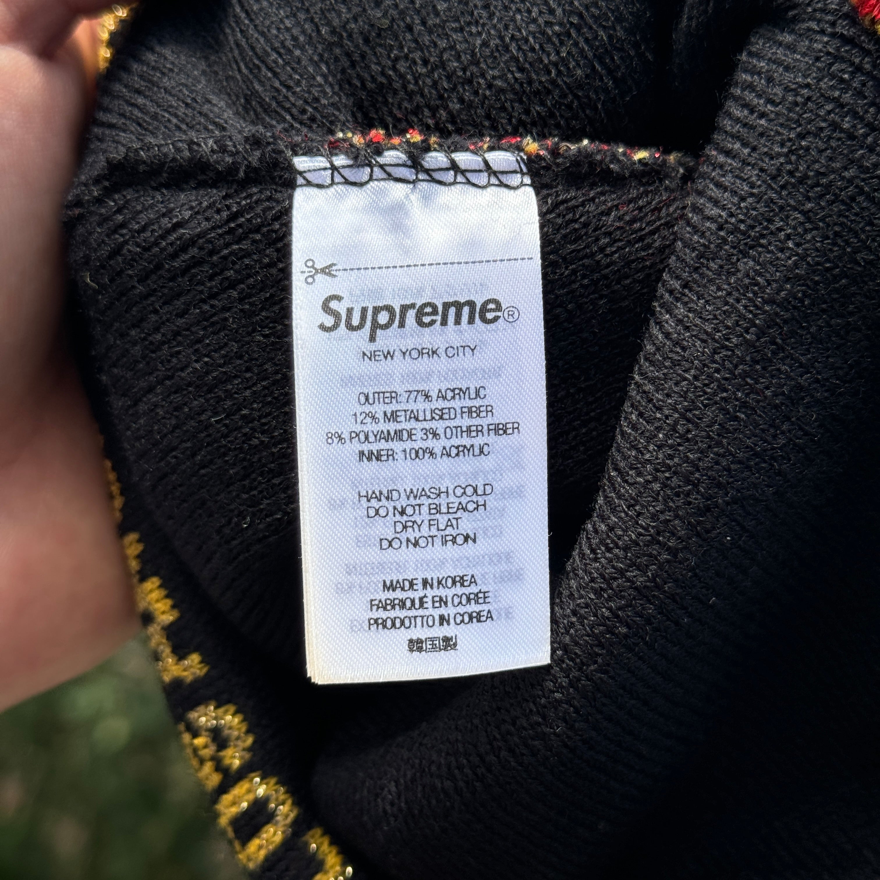 NEW Supreme Hearts Beanie Black – Souf Crowns