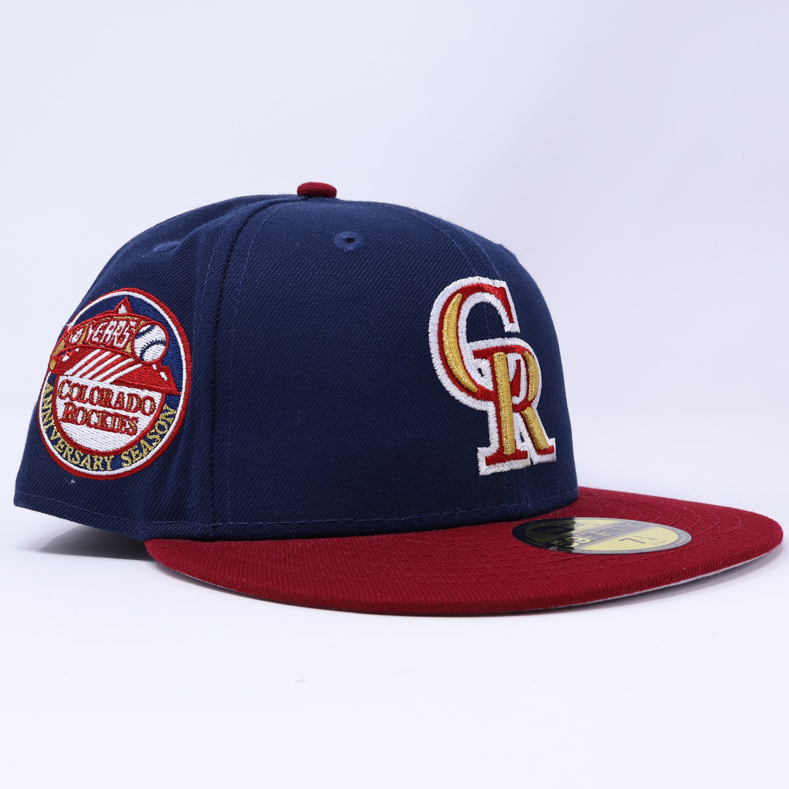 Navy Colorado Rockies 10 Years Anniversary Season 59fifty New Era Fitted Hat Cap