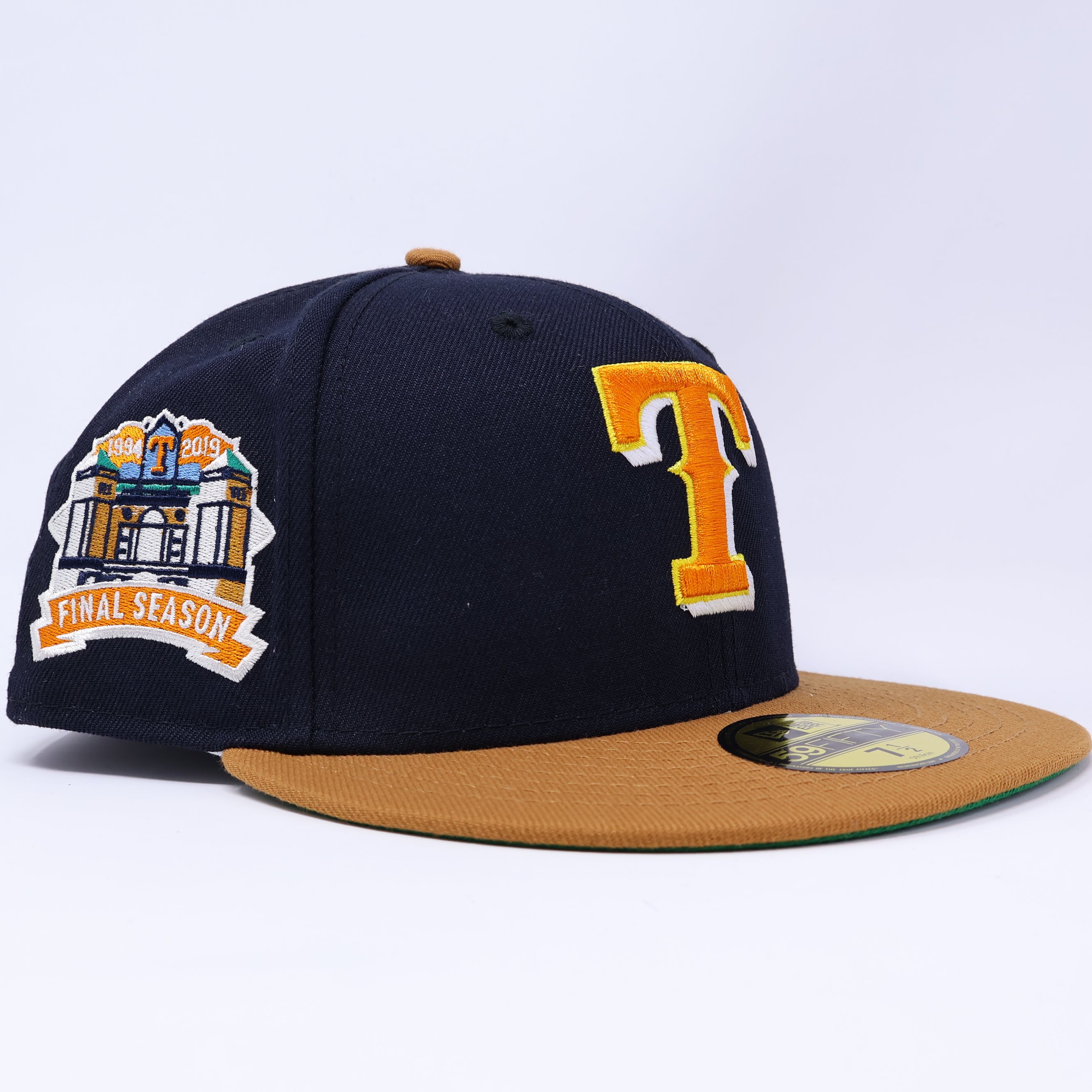 NWT 1/2 Navy Dallas Texas Rangers Final Season 59fifty New Era Fitted Hat Cap
