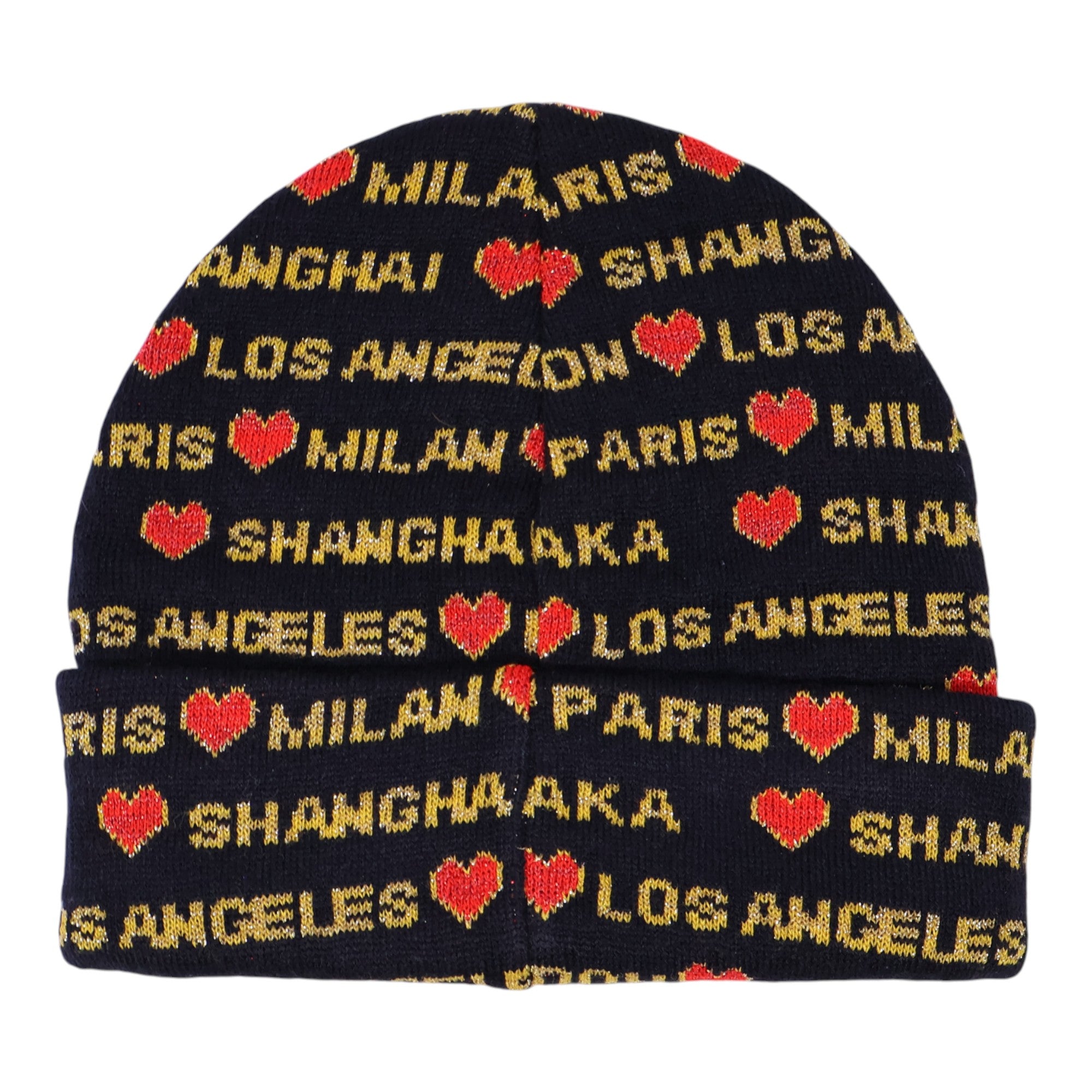 NEW Supreme New York Clothing Hearts Beanie Black