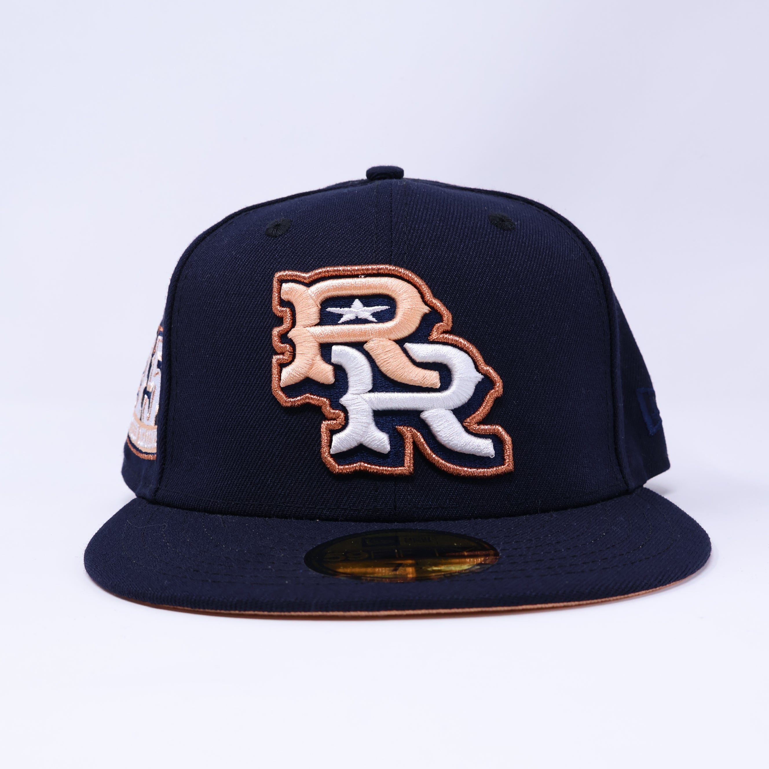 NEW 1/2 Navy Frisco Rough Riders Dallas Texas Rangers 15th Seasons 59fifty New Era Fitted Hat Cap