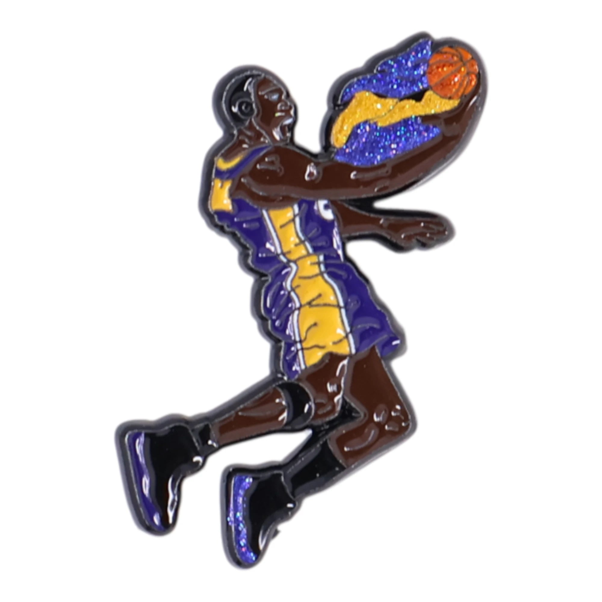 Kobe Bryant Dunk Glitter Graphic Pin
