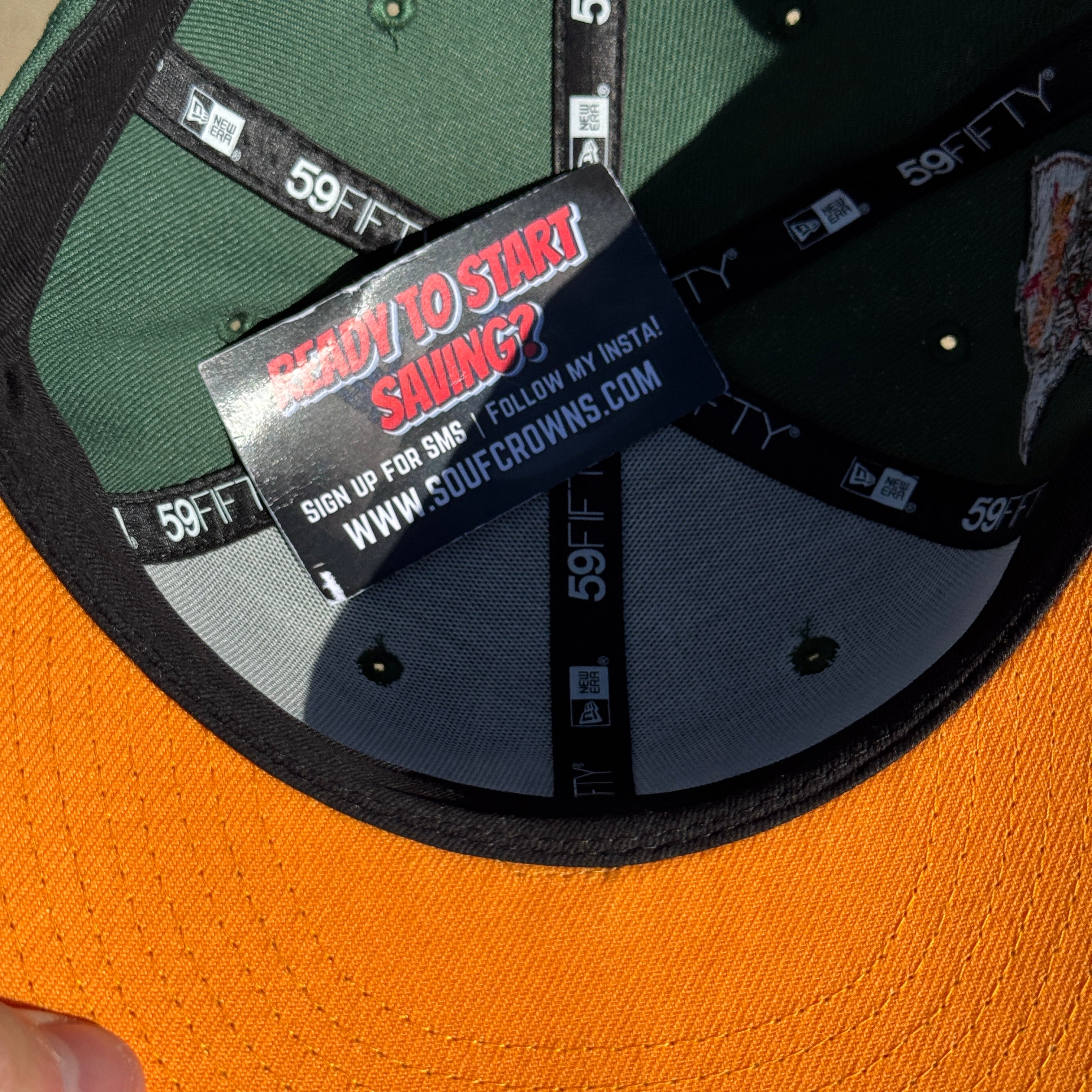 USED 1/8 Green Minnesota Twins 40th Season 59fifty New Era Fitted Hat Cap