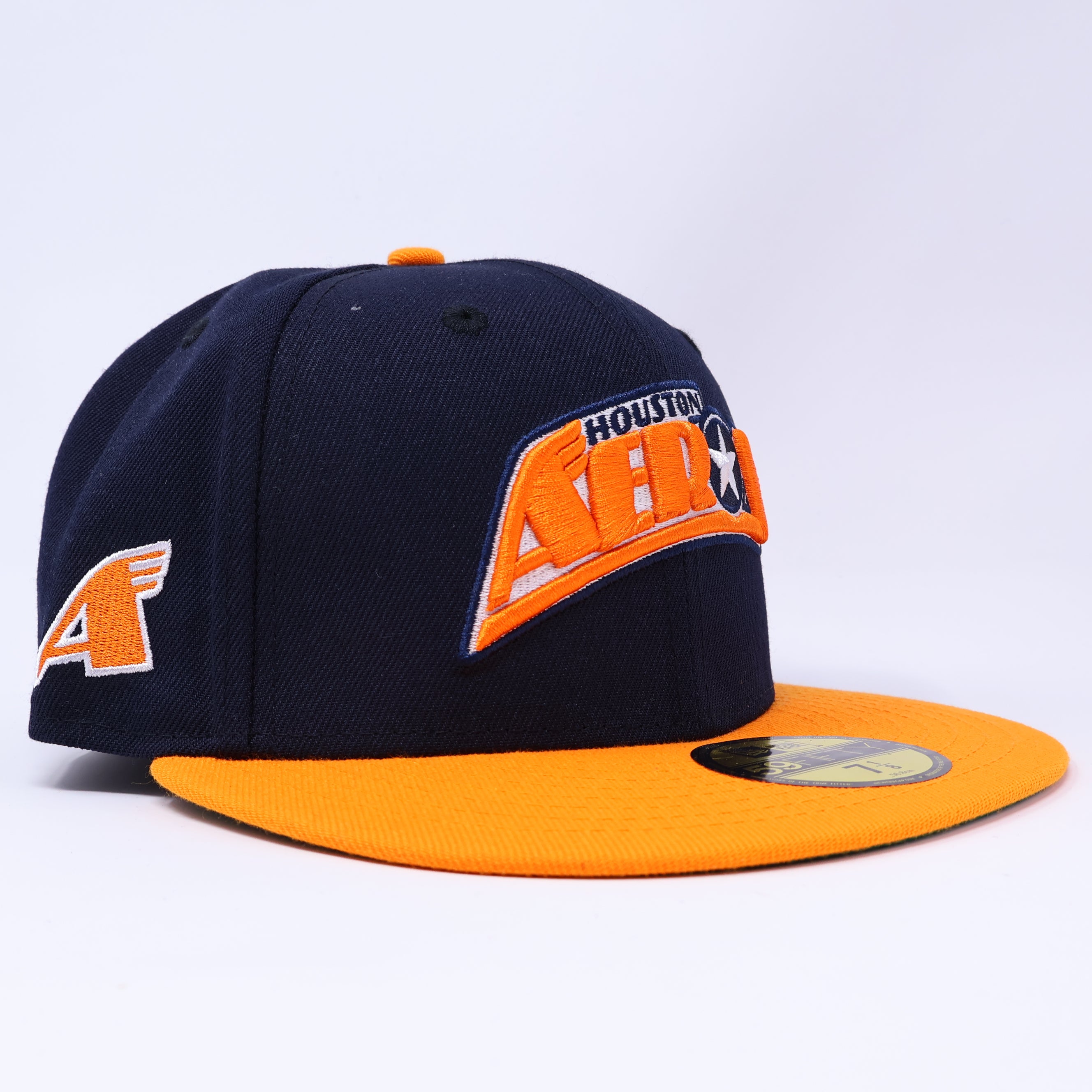 NEW 7 1/8 Black Houston Aeros Simple Dope NHL Hockey 59FIFTY New Era Fitted Hat