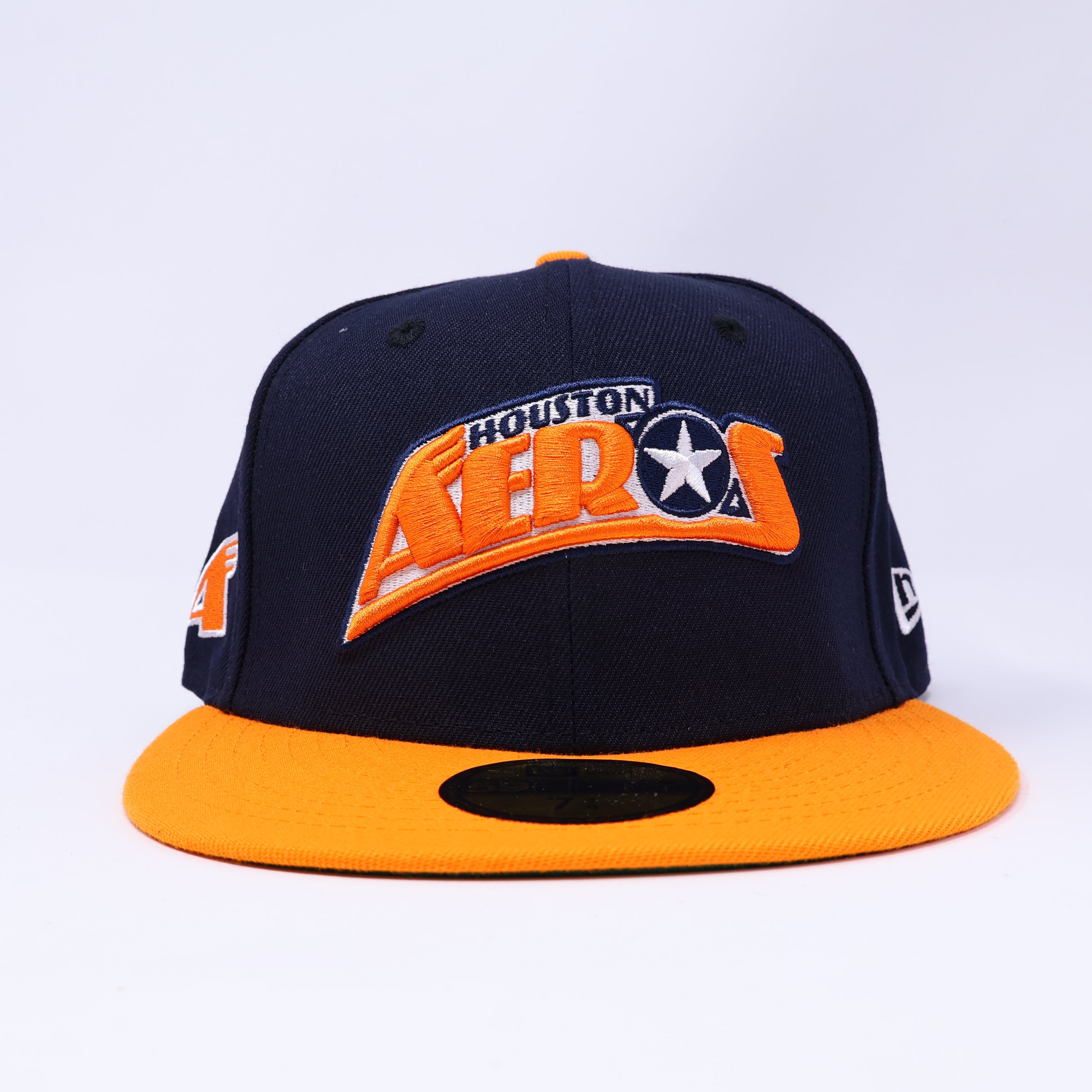 NEW 7 1/8 Black Houston Aeros Simple Dope NHL Hockey 59FIFTY New Era Fitted Hat