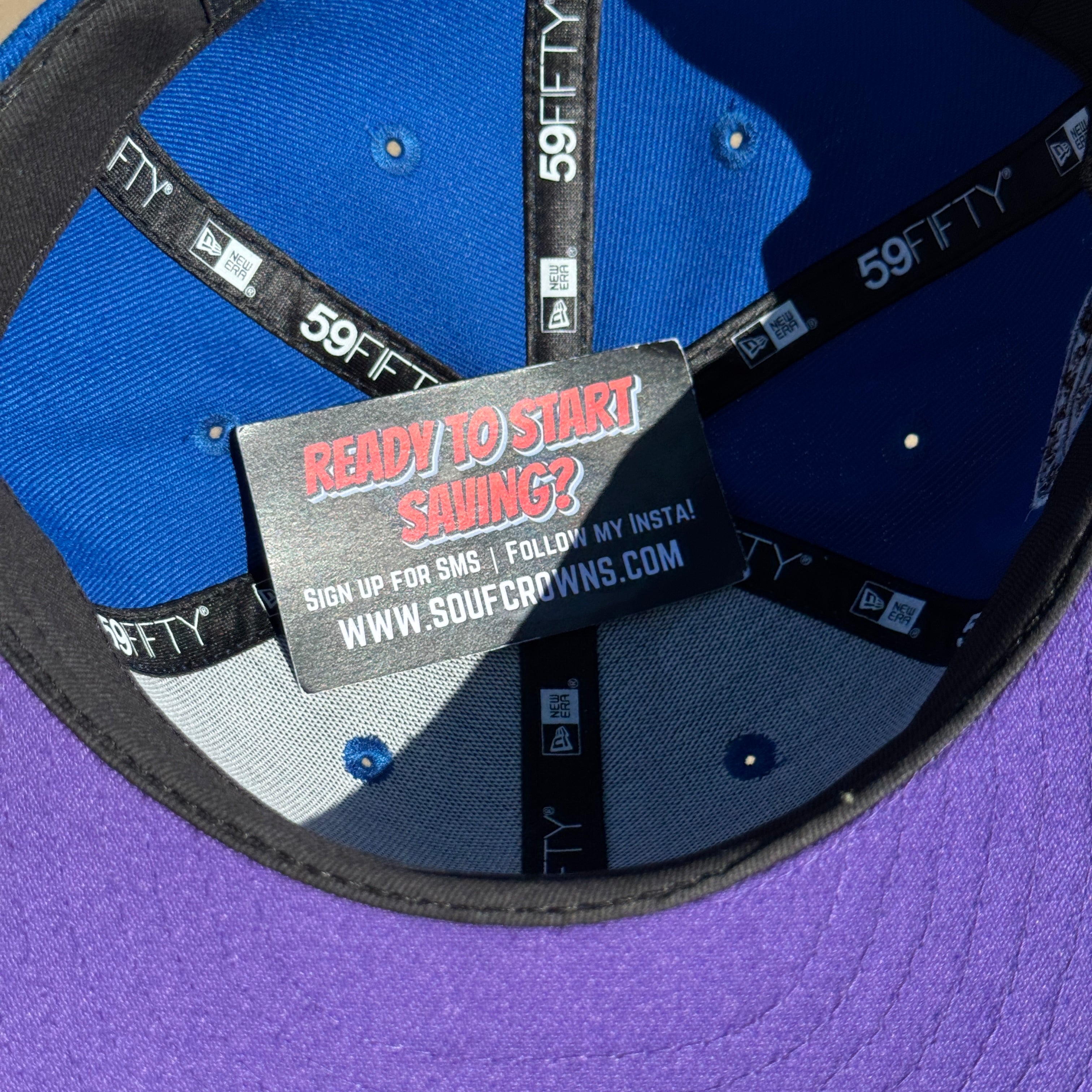USED 1/8 Blue Seattle Mariners 30th Anniversary 59fifty New Era Fitted Hat Cap