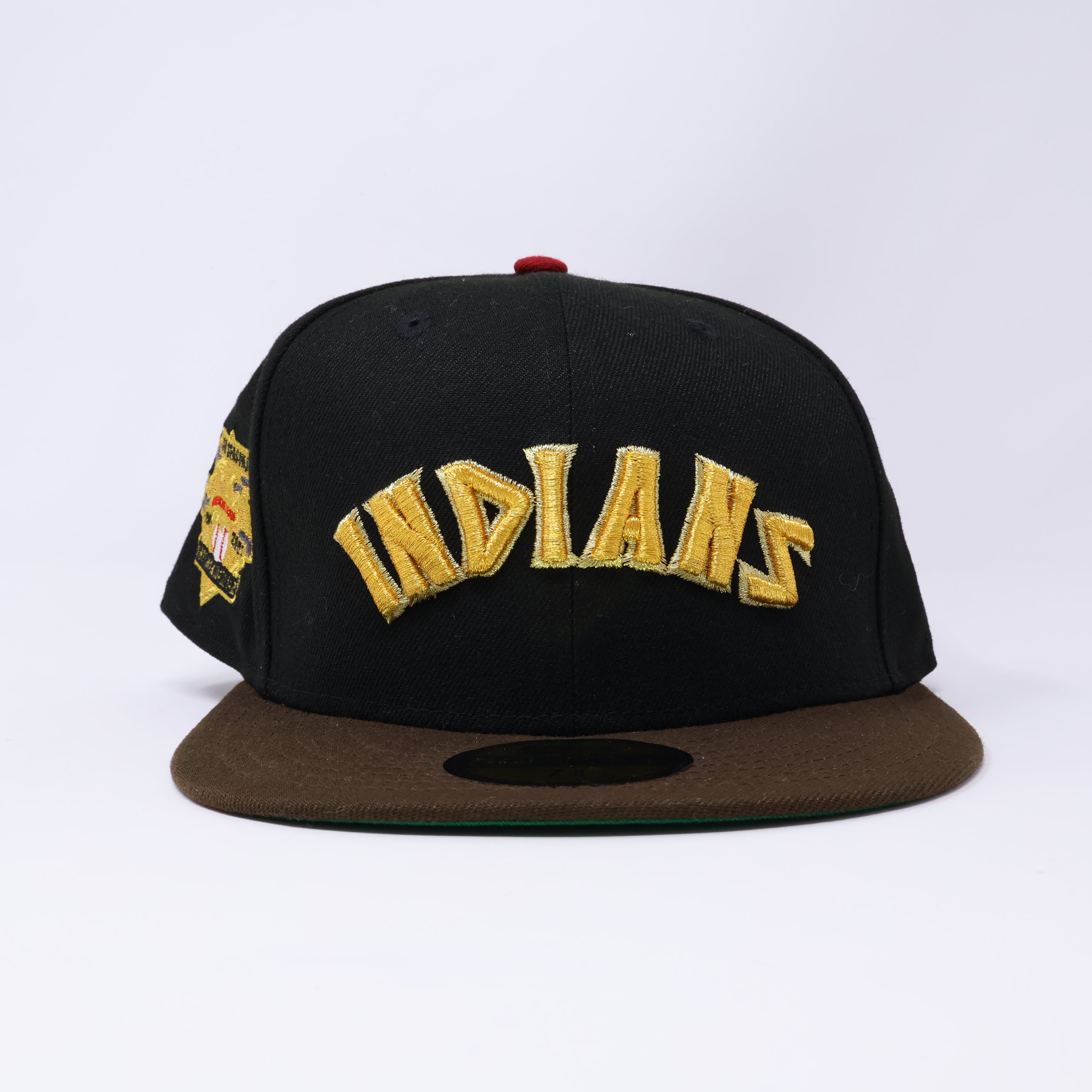 NWT 1/4 Black Cleveland Indians 150 Seasons 59fifty New Era Fitted Hat Cap